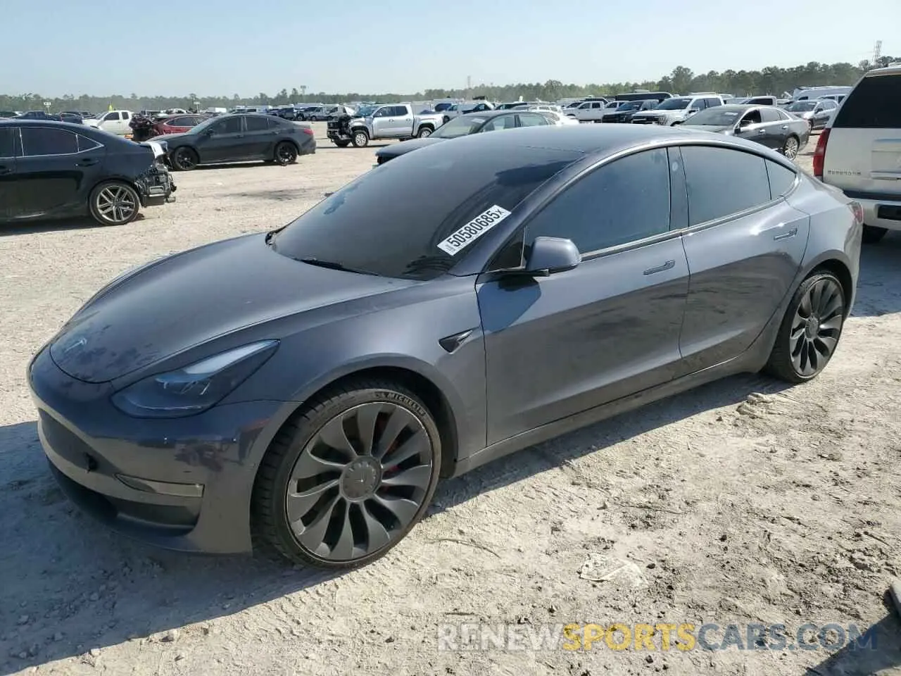 1 Photograph of a damaged car 5YJ3E1EC9NF247839 TESLA MODEL 3 2022