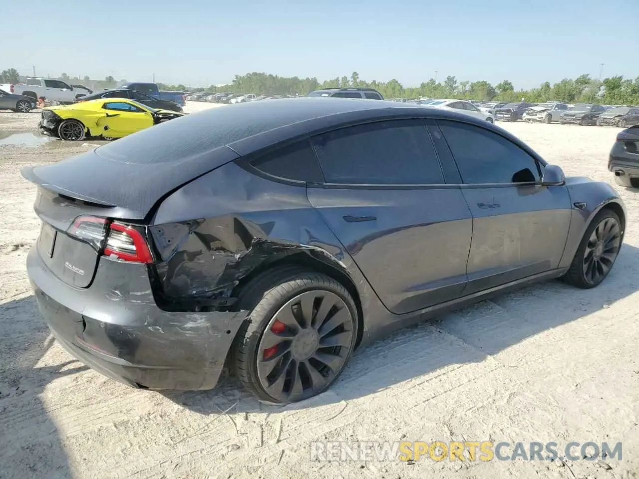 3 Photograph of a damaged car 5YJ3E1EC9NF247839 TESLA MODEL 3 2022