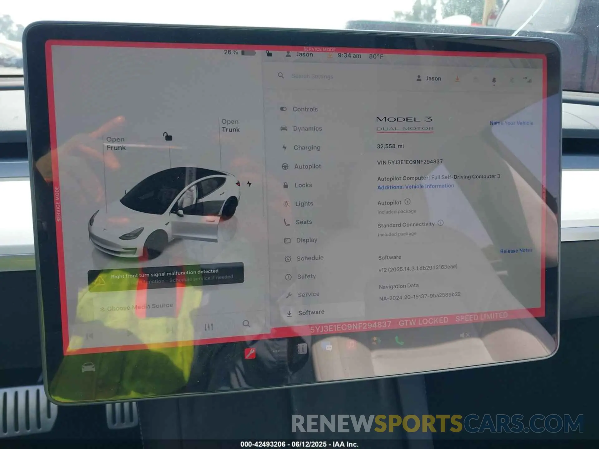 19 Photograph of a damaged car 5YJ3E1EC9NF294837 TESLA MODEL 3 2022