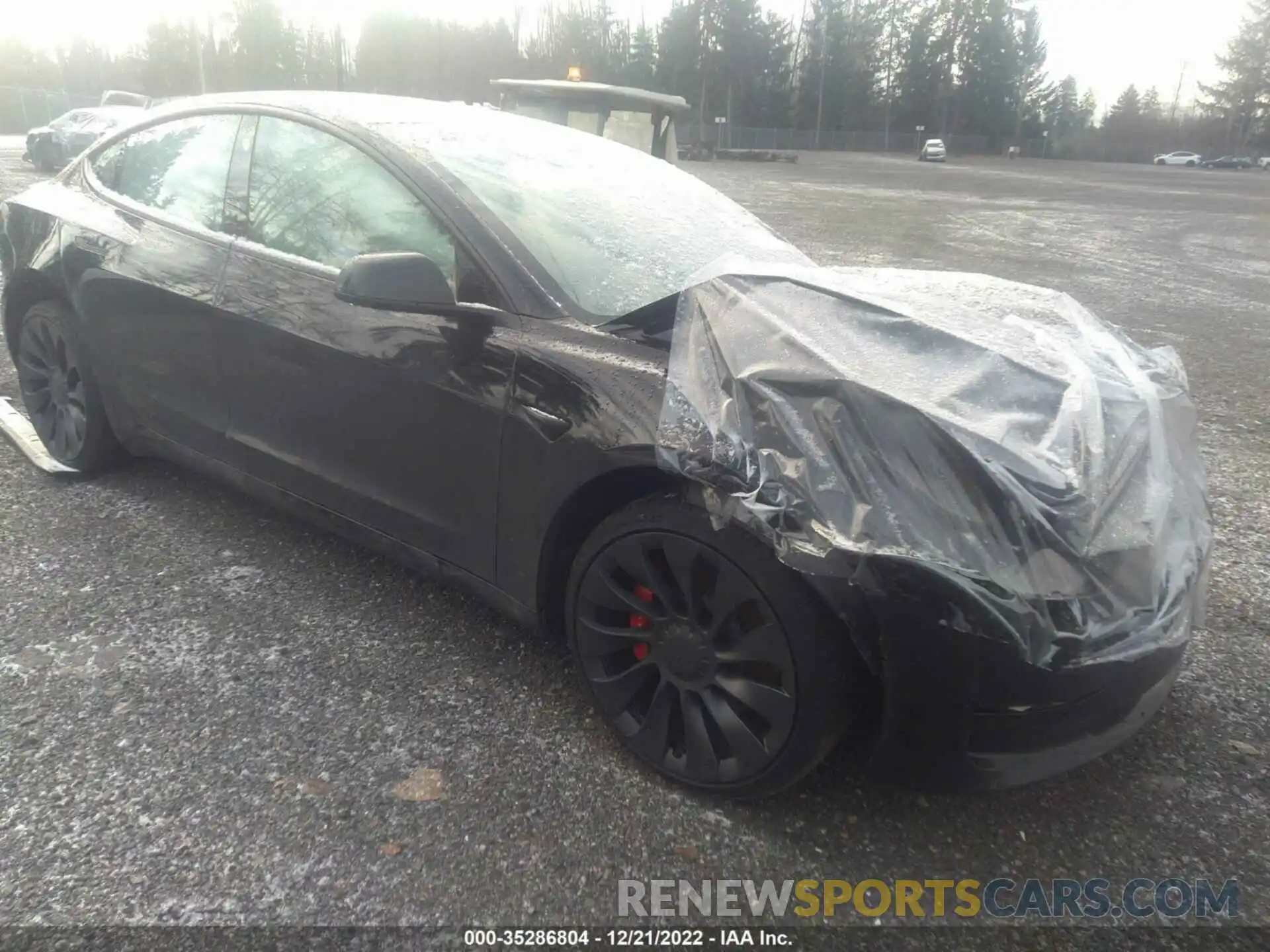 1 Photograph of a damaged car 5YJ3E1EC9NF295423 TESLA MODEL 3 2022