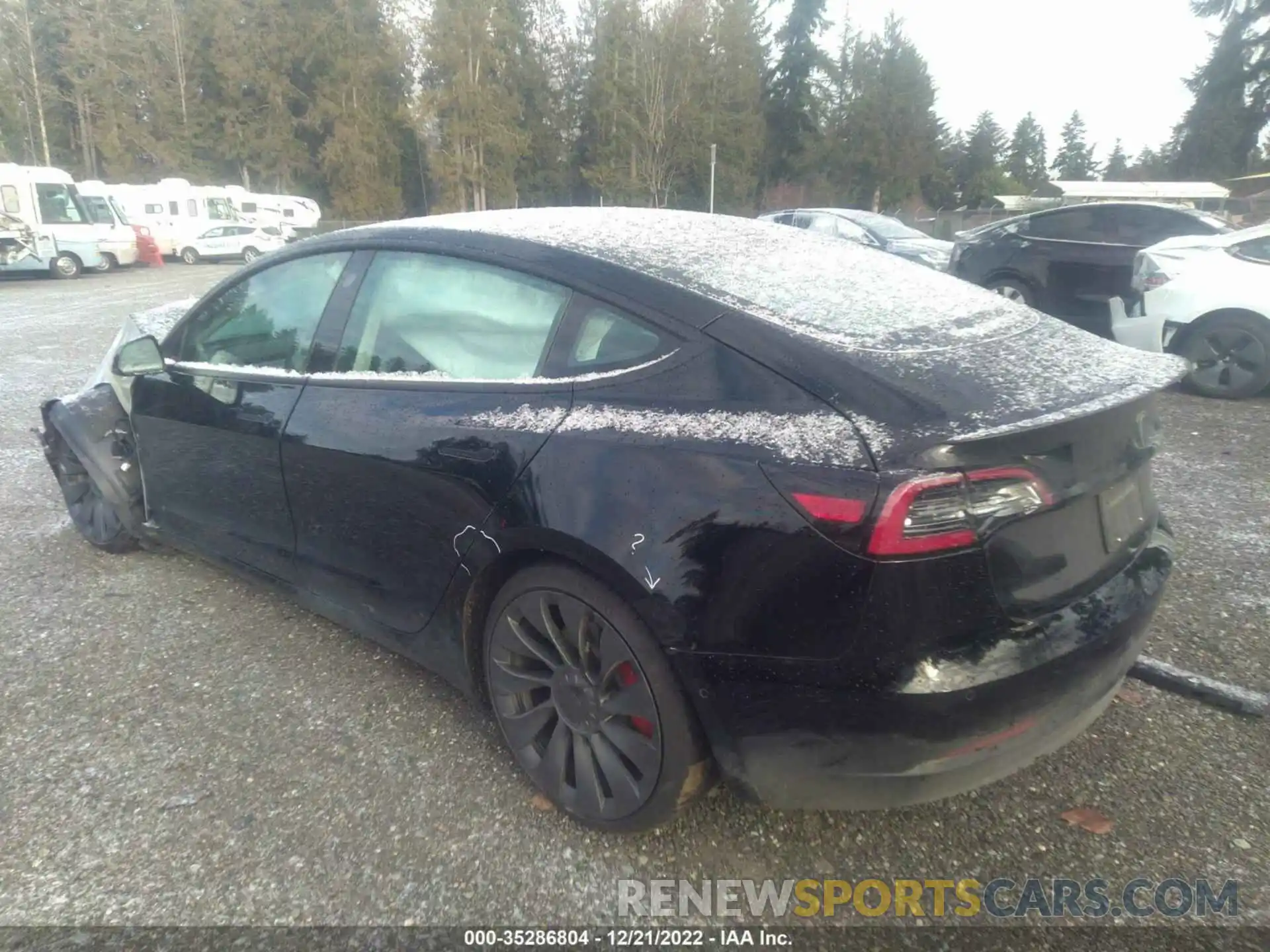 3 Photograph of a damaged car 5YJ3E1EC9NF295423 TESLA MODEL 3 2022