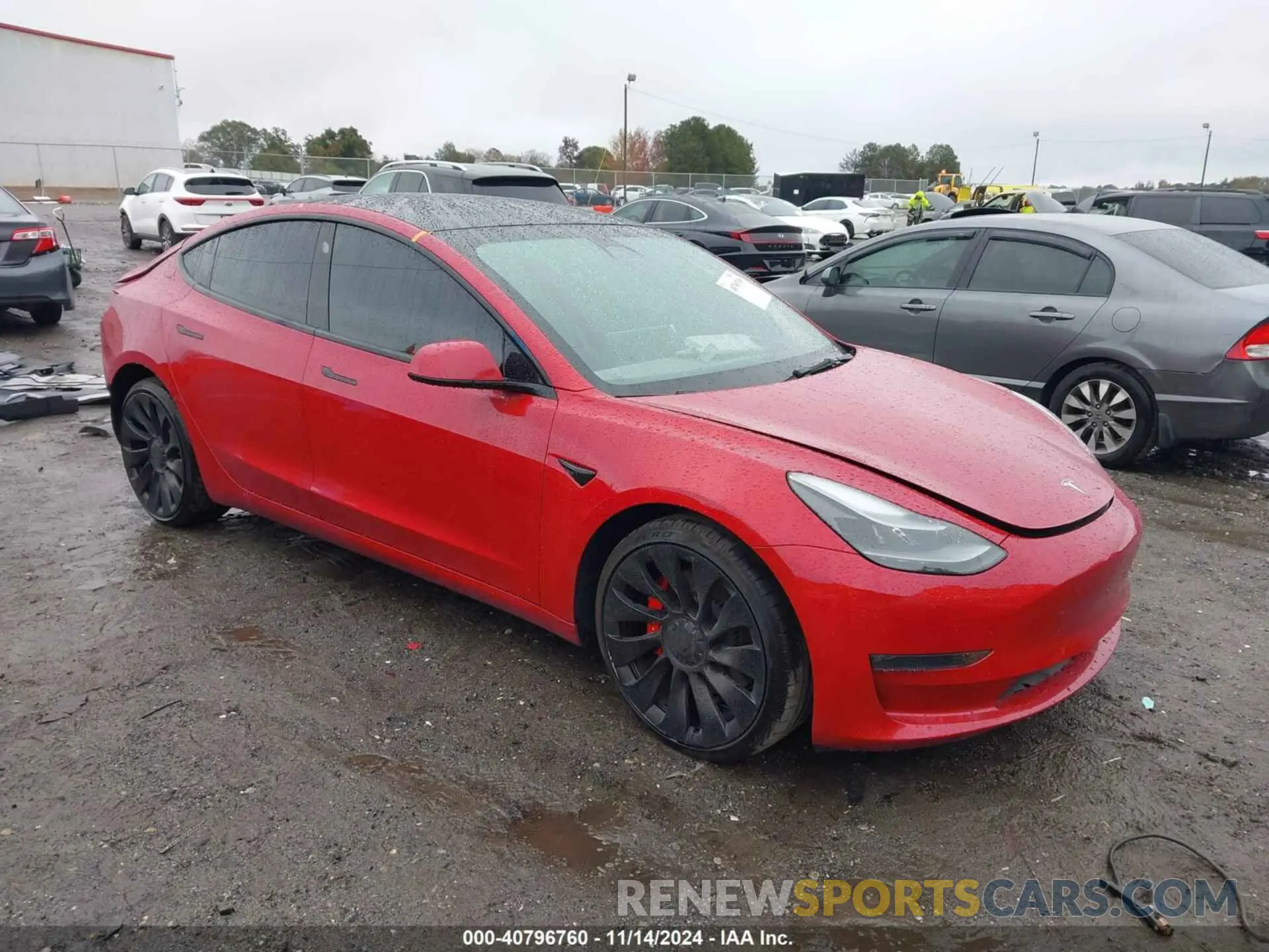 1 Photograph of a damaged car 5YJ3E1EC9NF316979 TESLA MODEL 3 2022