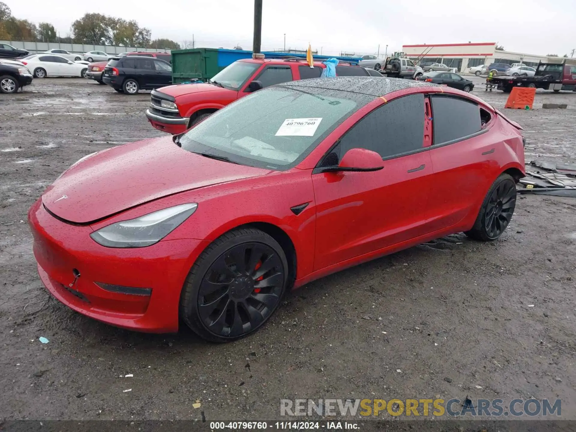 2 Photograph of a damaged car 5YJ3E1EC9NF316979 TESLA MODEL 3 2022