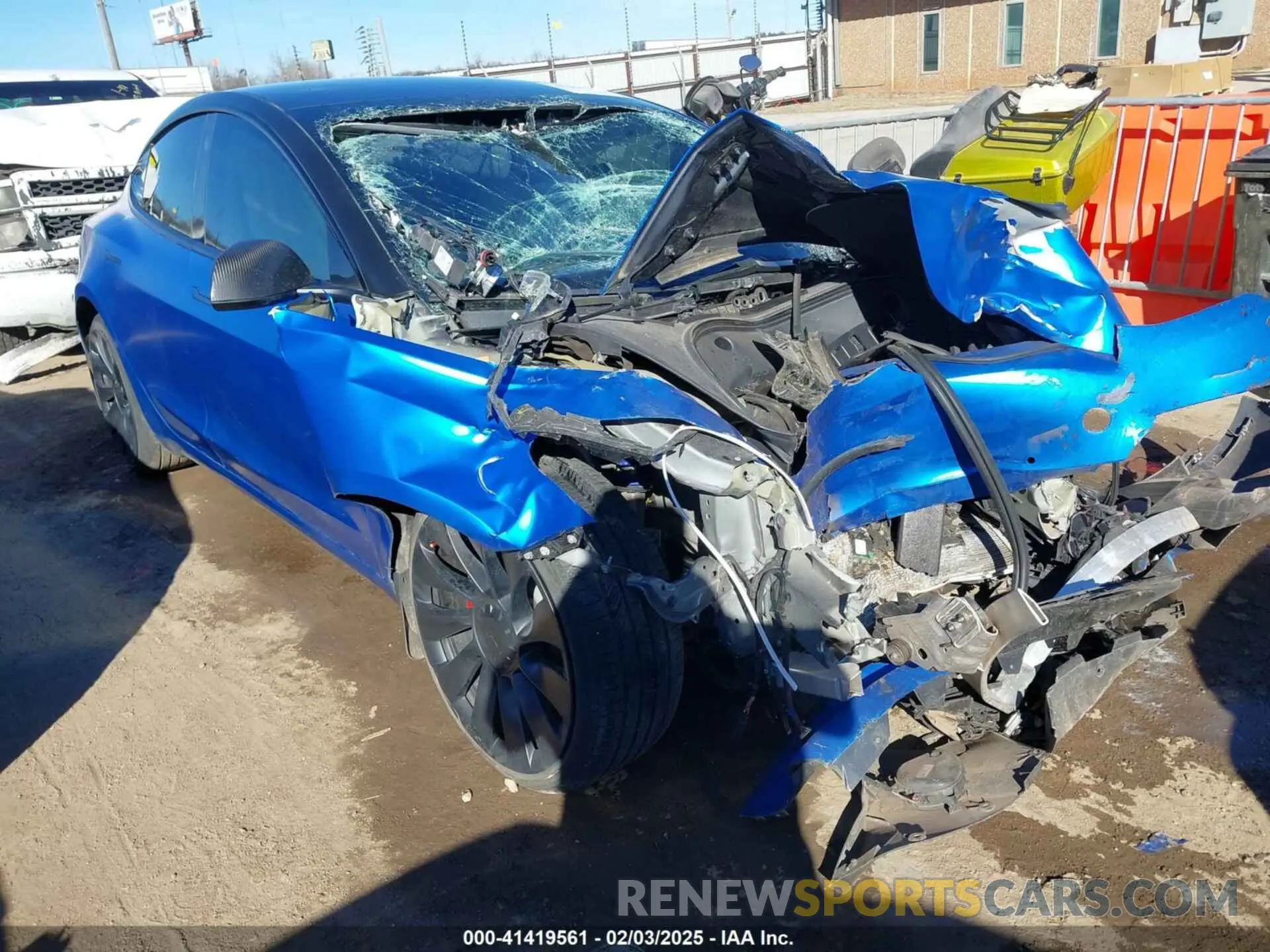 1 Photograph of a damaged car 5YJ3E1EC9NF337945 TESLA MODEL 3 2022