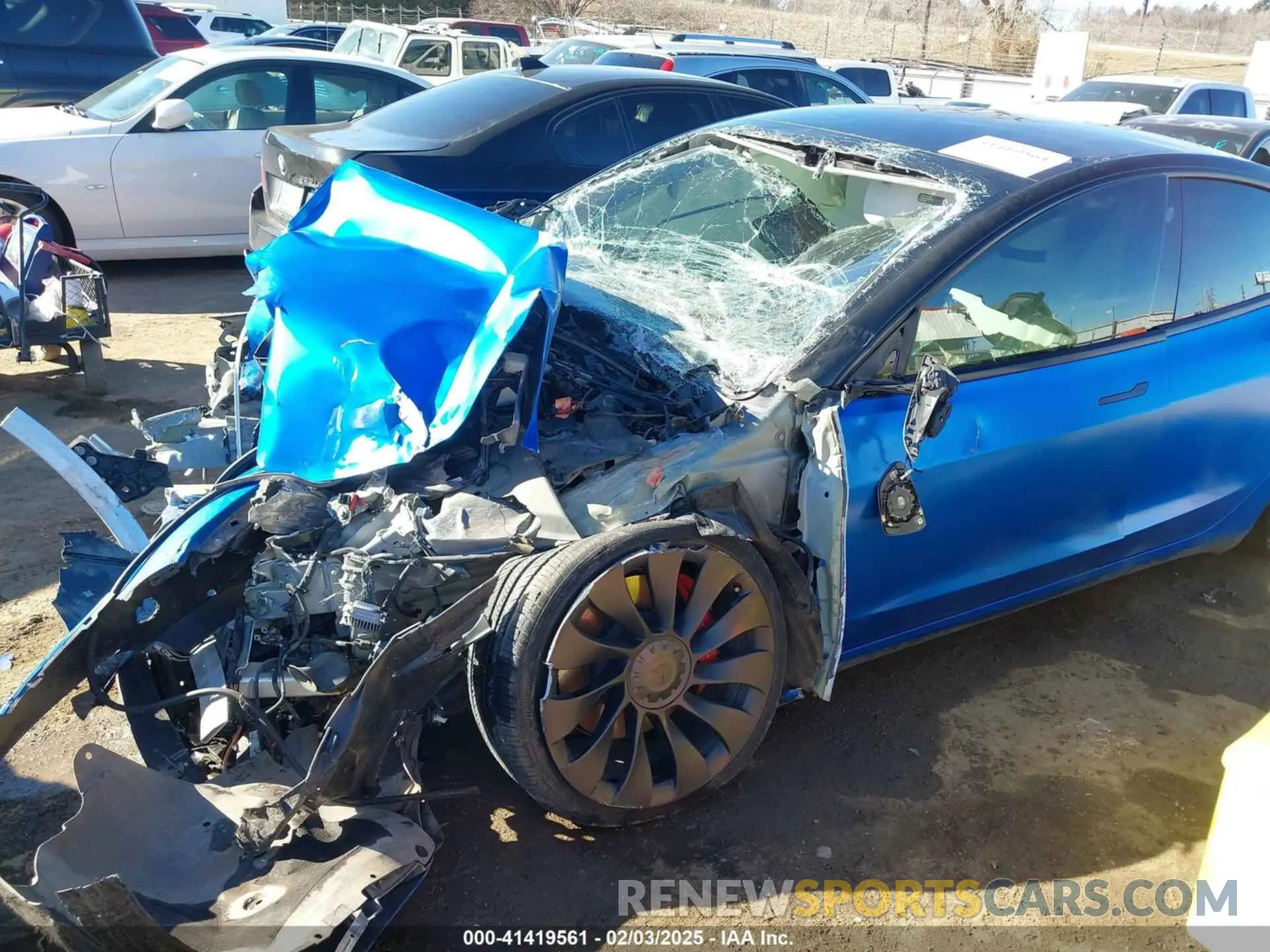 6 Photograph of a damaged car 5YJ3E1EC9NF337945 TESLA MODEL 3 2022