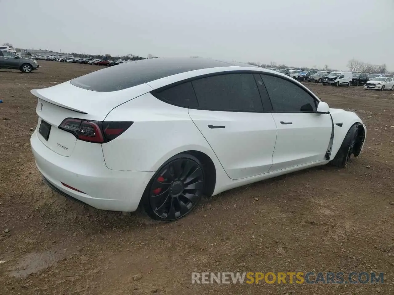 3 Photograph of a damaged car 5YJ3E1EC9NF346791 TESLA MODEL 3 2022