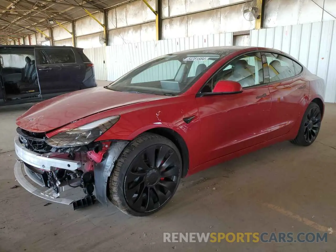 1 Photograph of a damaged car 5YJ3E1EC9NF354874 TESLA MODEL 3 2022