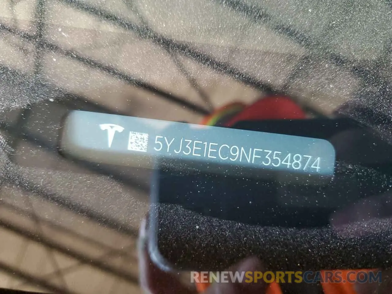 14 Photograph of a damaged car 5YJ3E1EC9NF354874 TESLA MODEL 3 2022