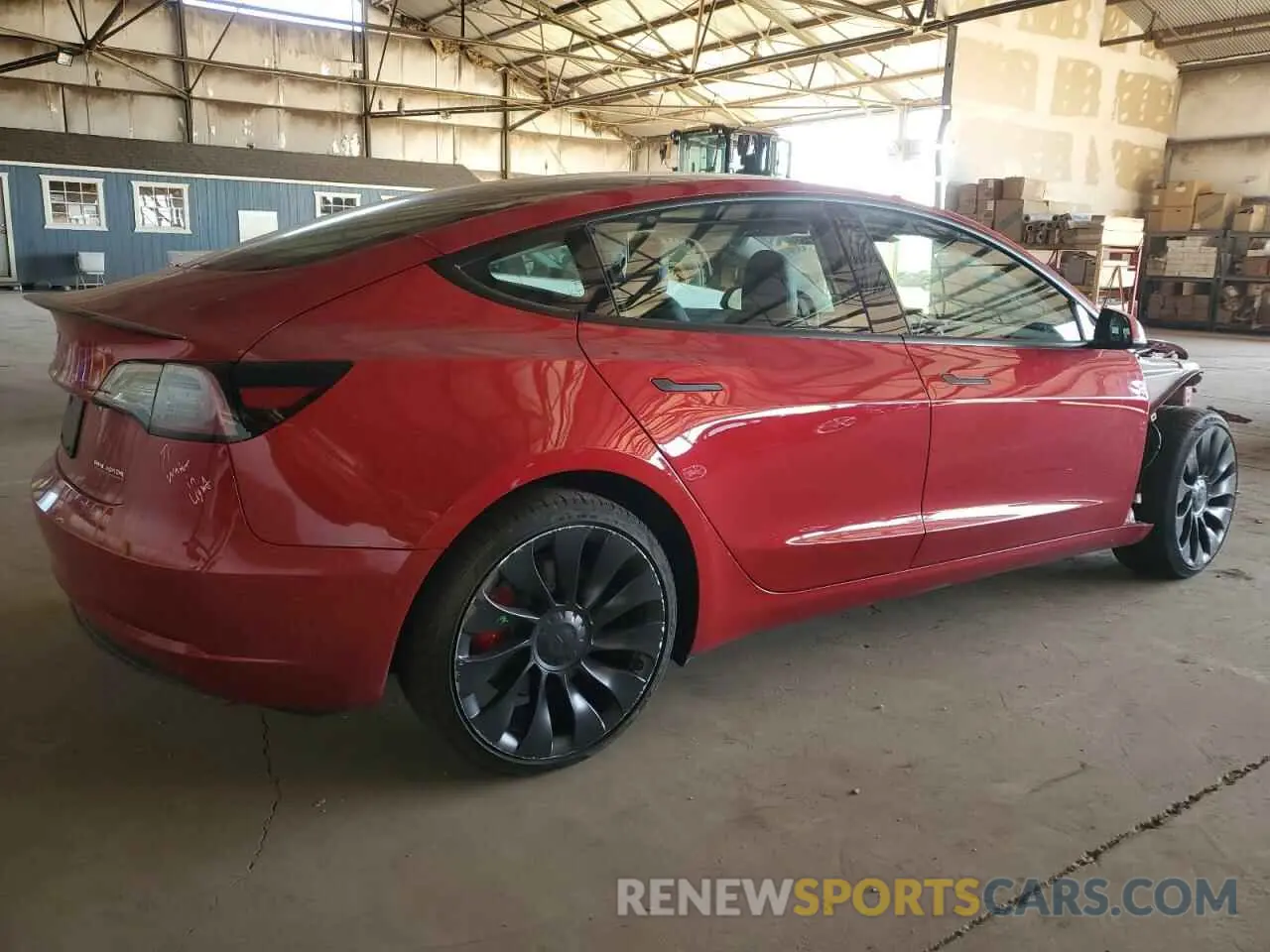 3 Photograph of a damaged car 5YJ3E1EC9NF354874 TESLA MODEL 3 2022
