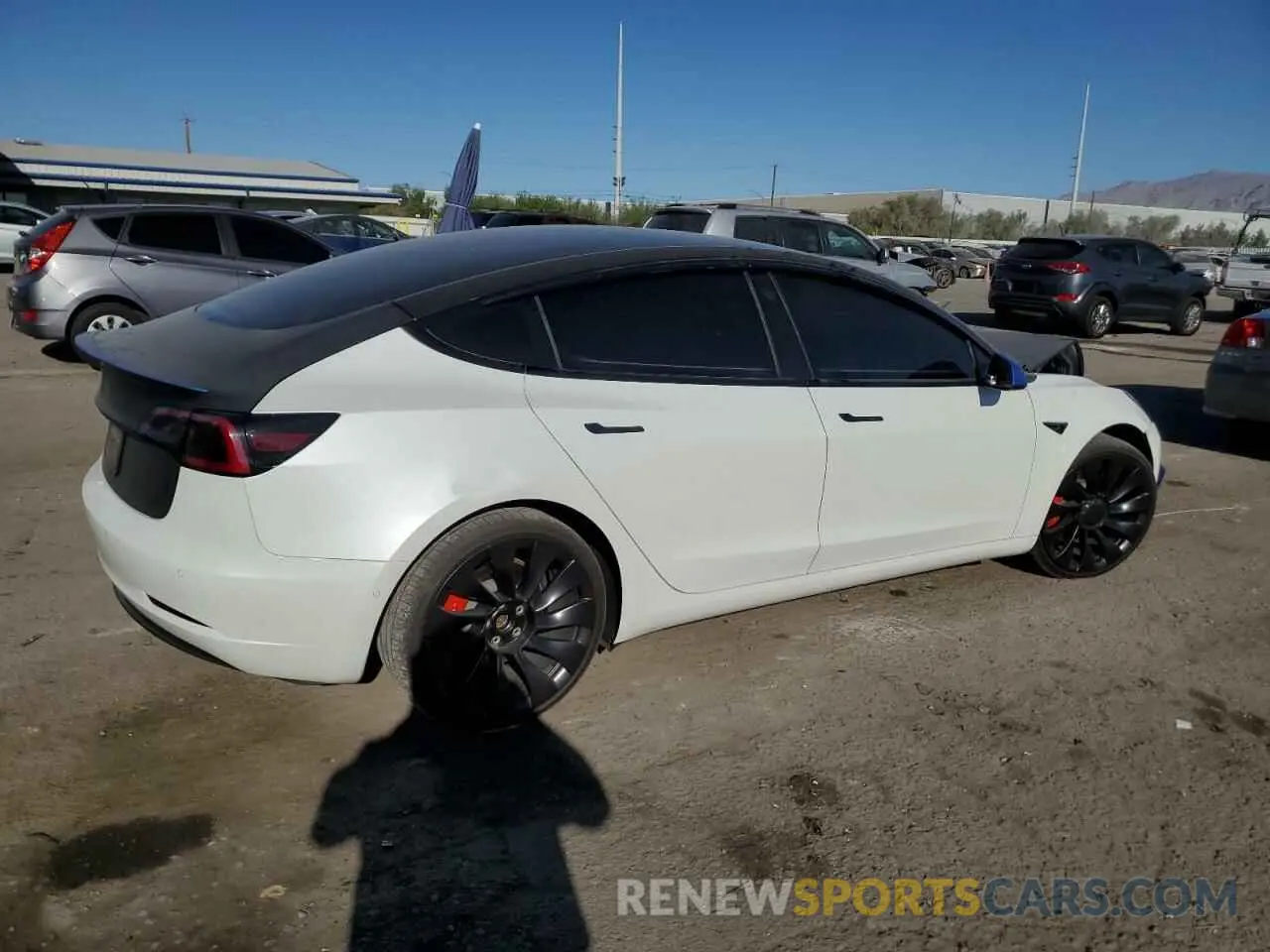 3 Photograph of a damaged car 5YJ3E1ECXNF125846 TESLA MODEL 3 2022