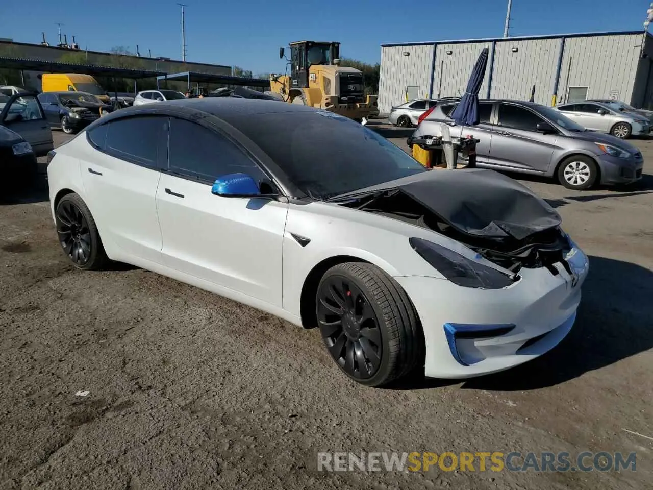 4 Photograph of a damaged car 5YJ3E1ECXNF125846 TESLA MODEL 3 2022