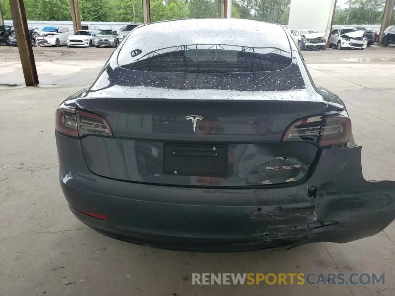 6 Photograph of a damaged car 5YJ3E1ECXNF166414 TESLA MODEL 3 2022