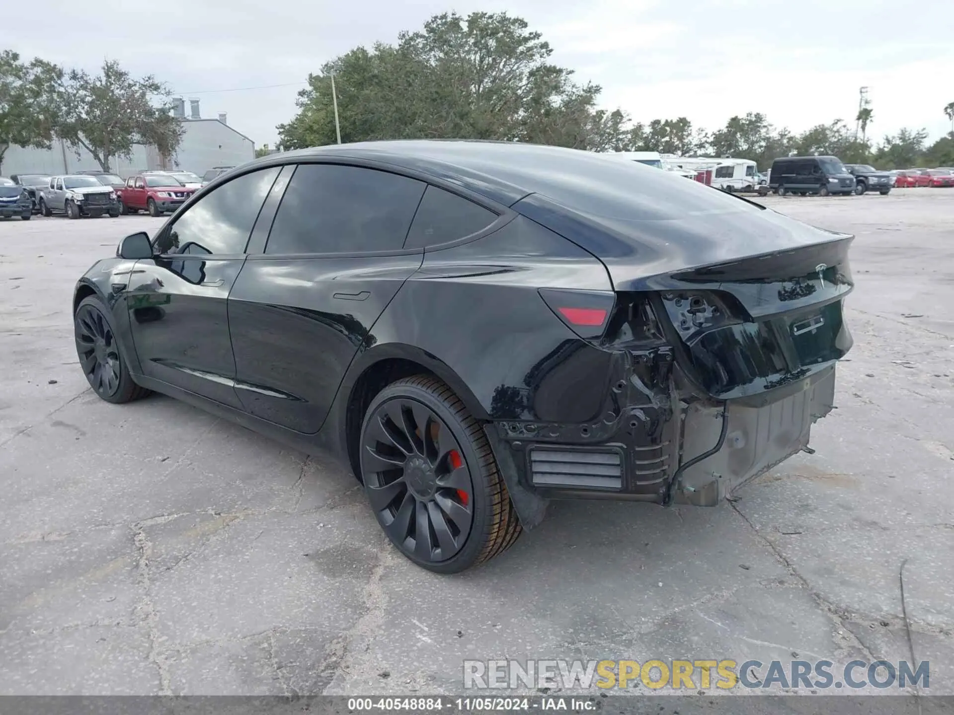 3 Photograph of a damaged car 5YJ3E1ECXNF168633 TESLA MODEL 3 2022