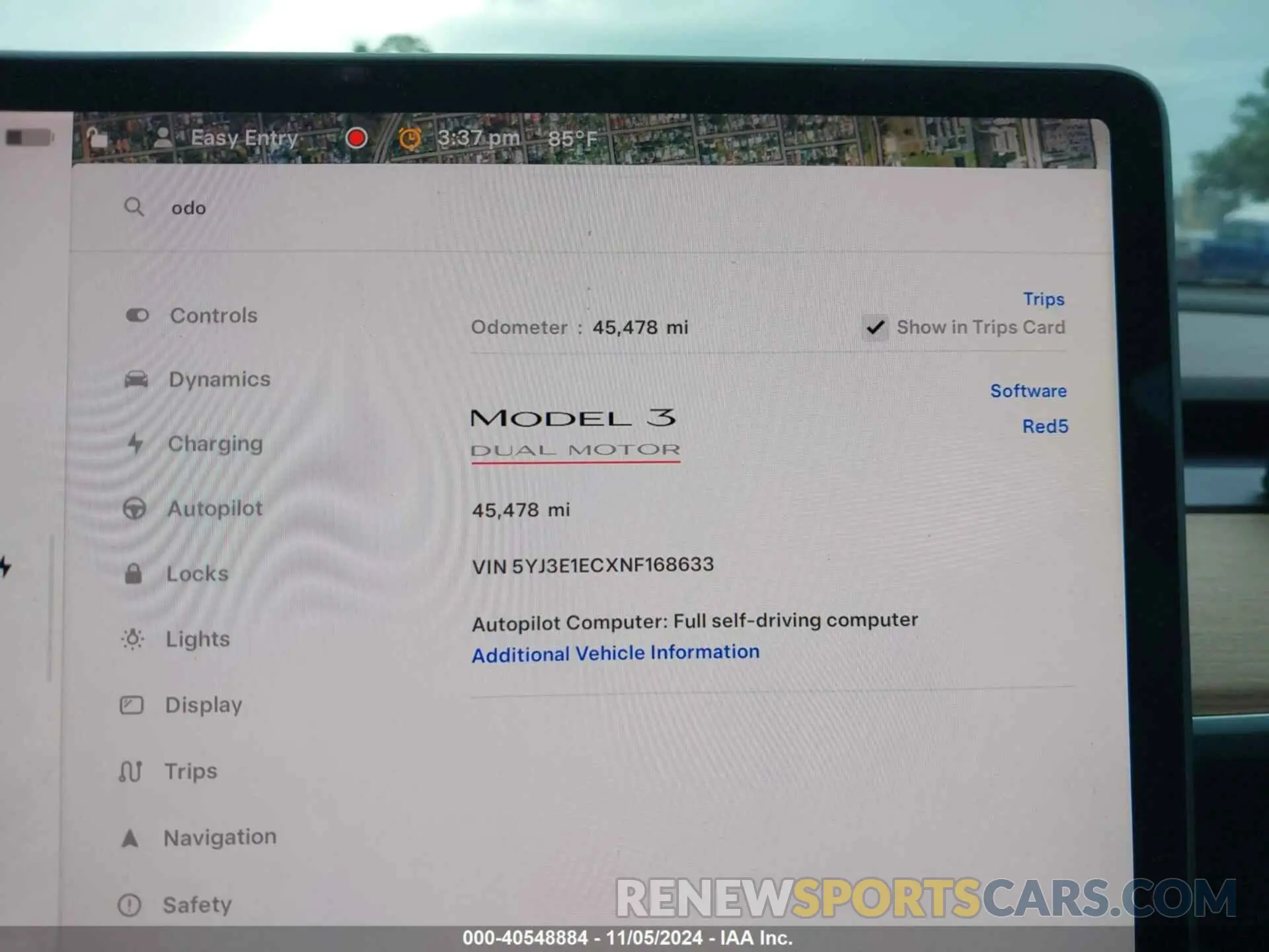 7 Photograph of a damaged car 5YJ3E1ECXNF168633 TESLA MODEL 3 2022