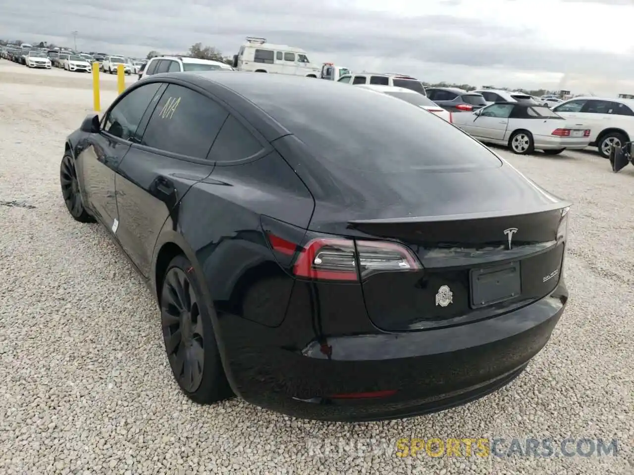 3 Photograph of a damaged car 5YJ3E1ECXNF169183 TESLA MODEL 3 2022