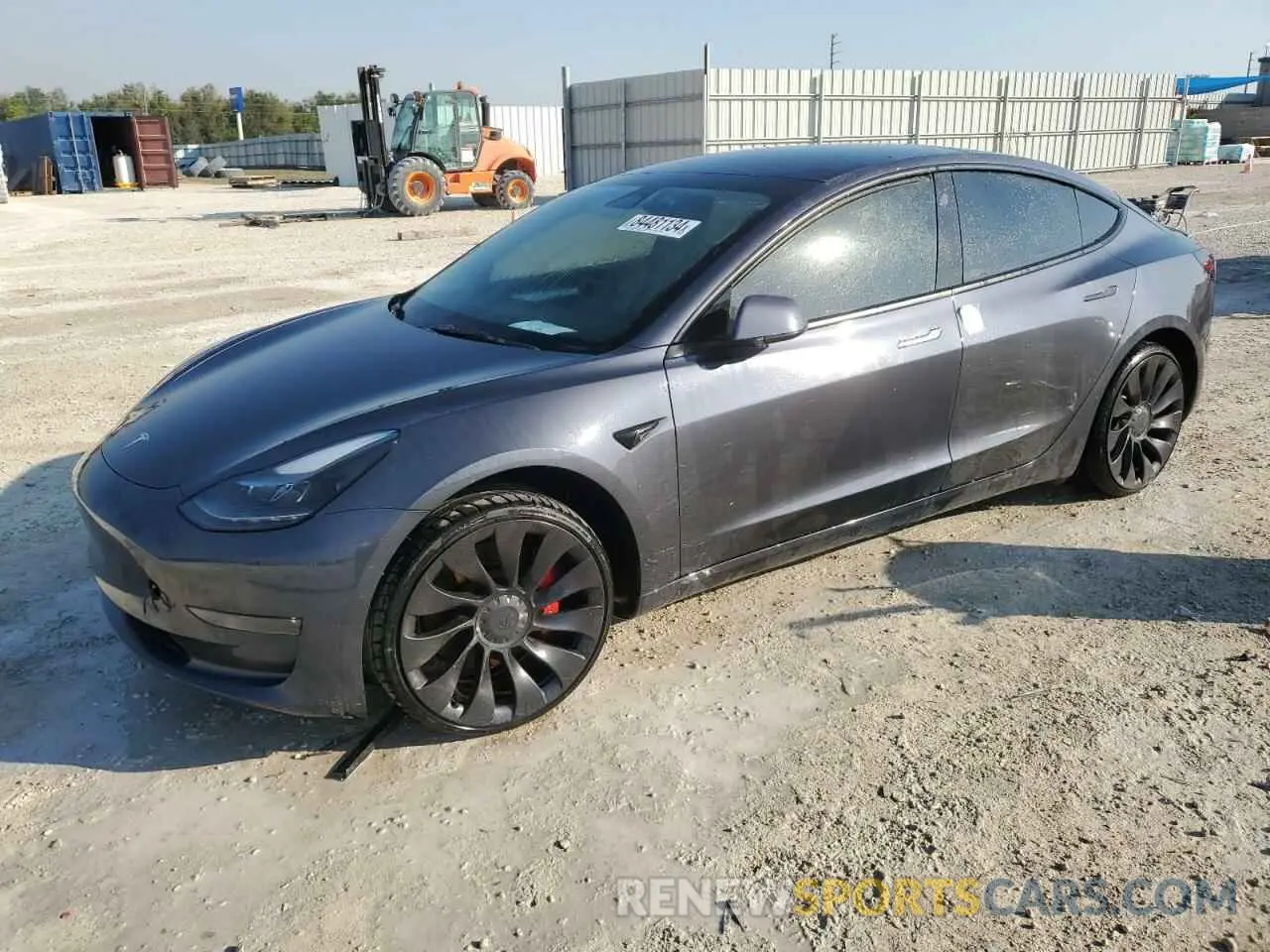 1 Photograph of a damaged car 5YJ3E1ECXNF194911 TESLA MODEL 3 2022