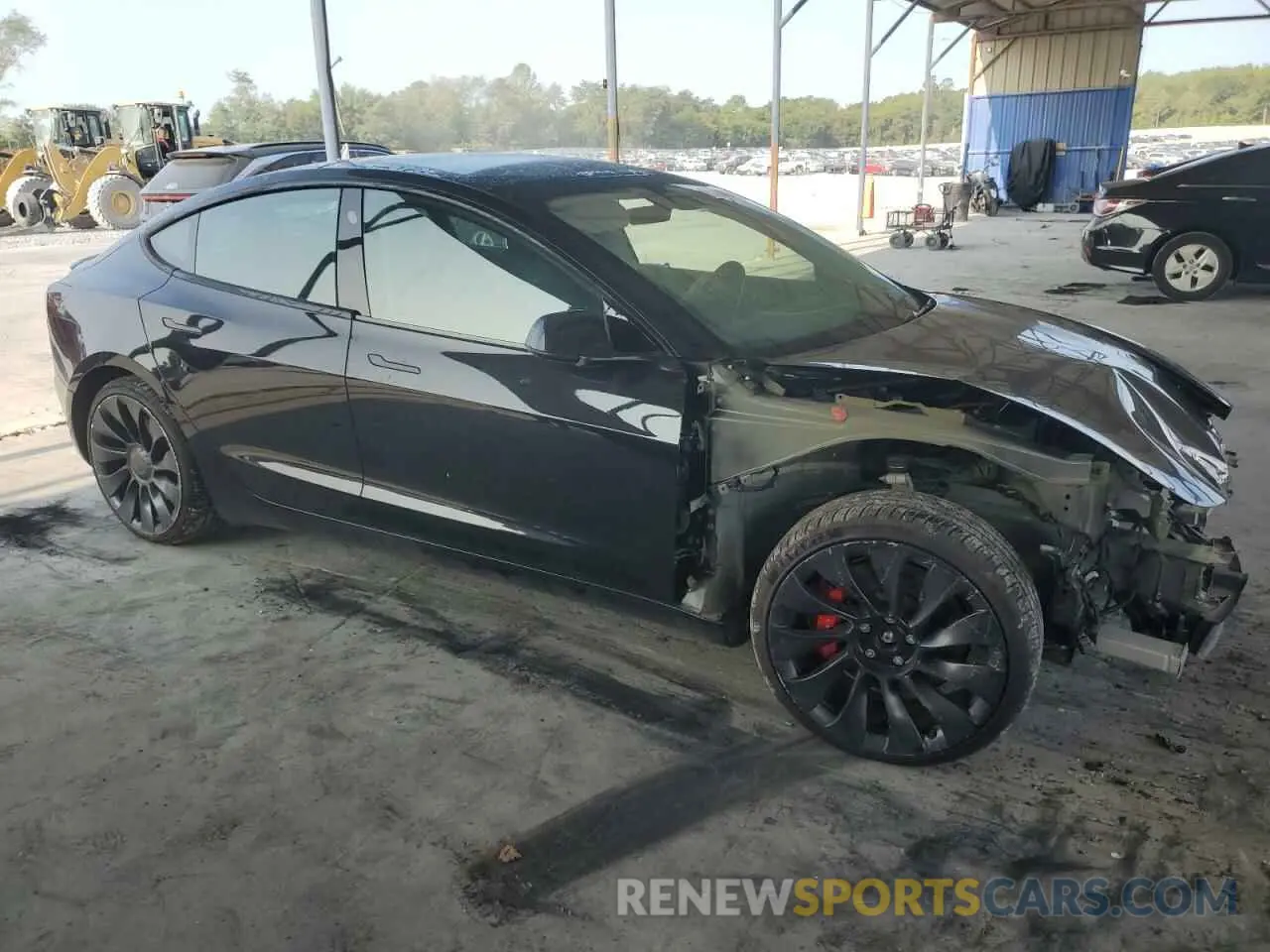 4 Photograph of a damaged car 5YJ3E1ECXNF201212 TESLA MODEL 3 2022