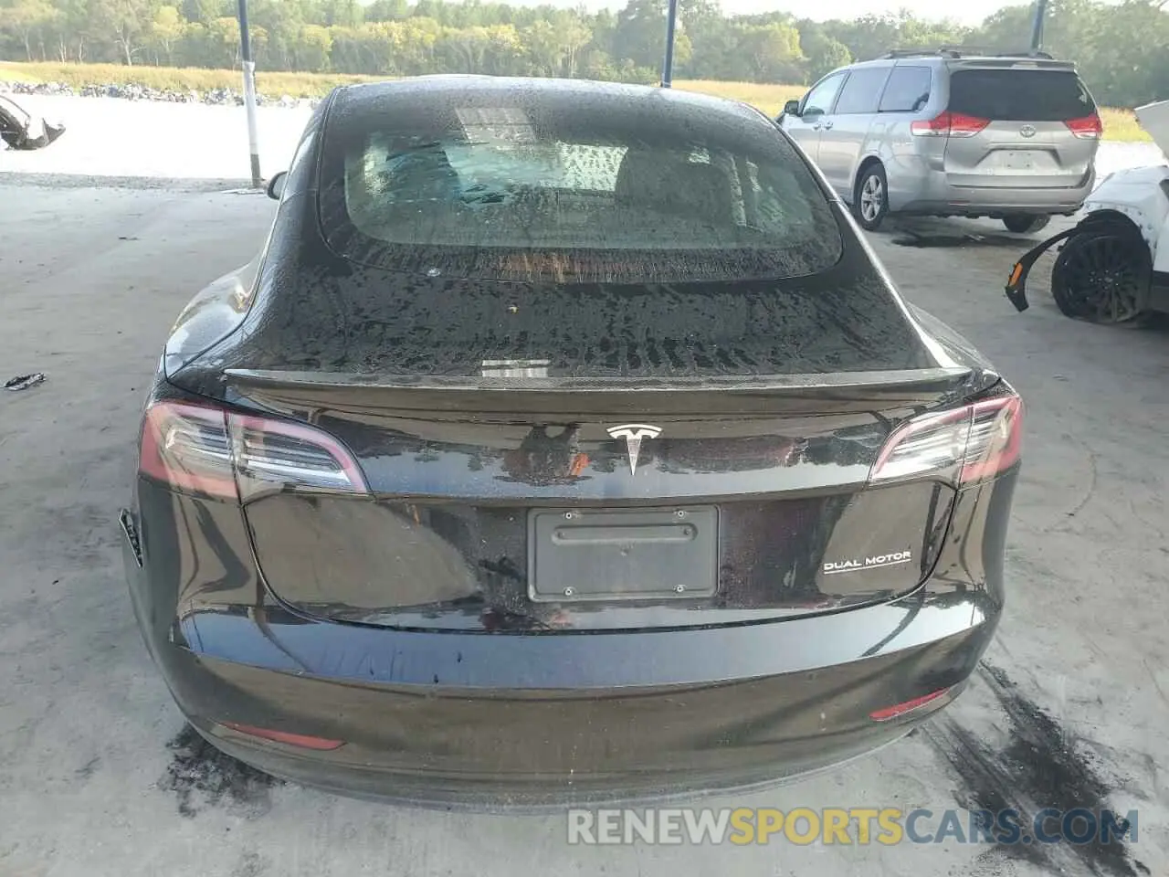 6 Photograph of a damaged car 5YJ3E1ECXNF201212 TESLA MODEL 3 2022