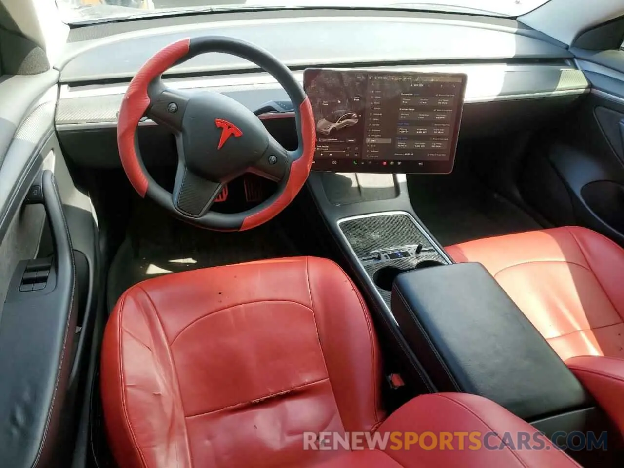 8 Photograph of a damaged car 5YJ3E1ECXNF266805 TESLA MODEL 3 2022