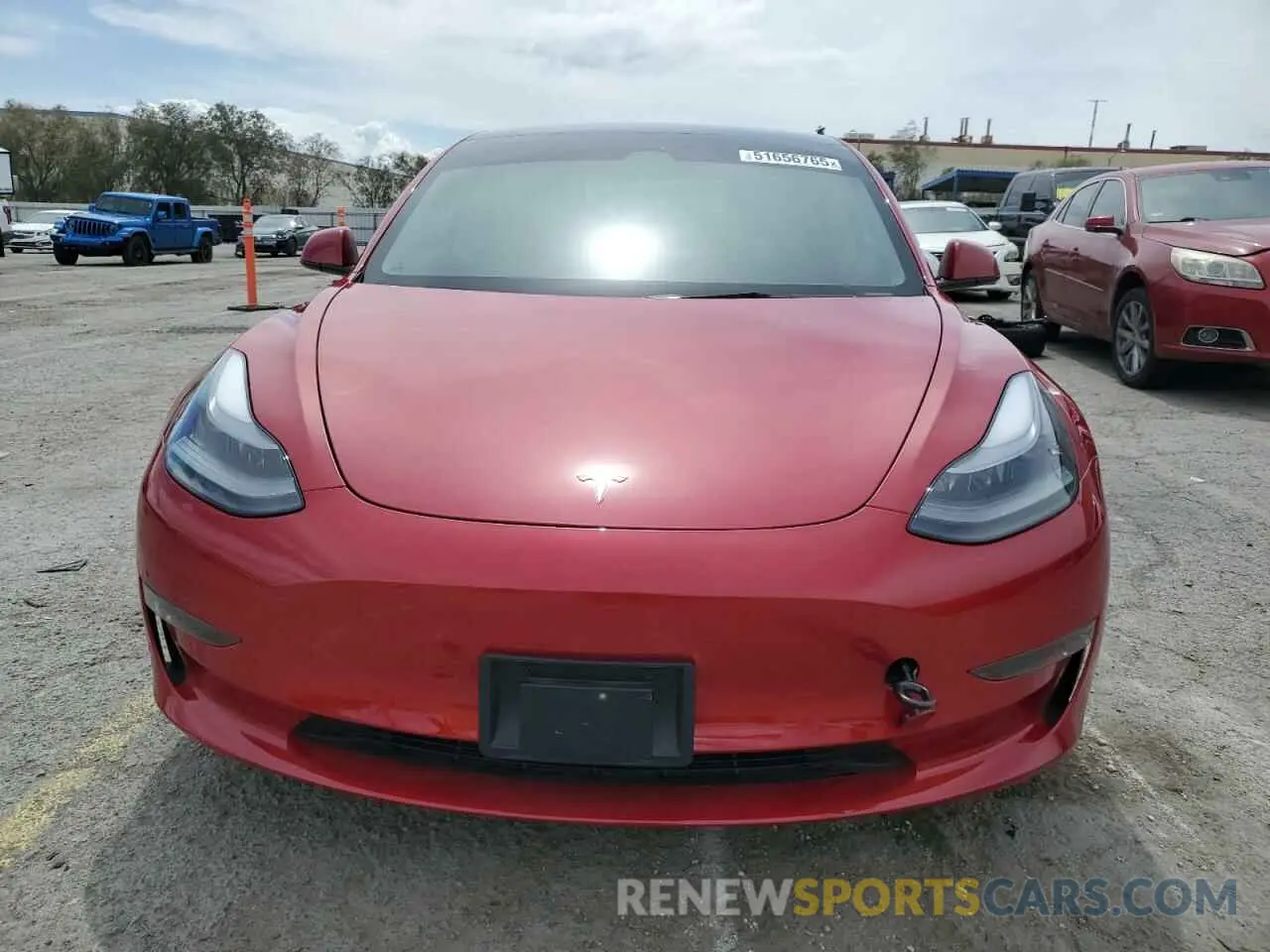 5 Photograph of a damaged car 5YJ3E1ECXNF295947 TESLA MODEL 3 2022