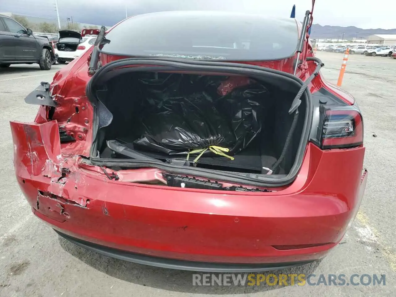 6 Photograph of a damaged car 5YJ3E1ECXNF295947 TESLA MODEL 3 2022