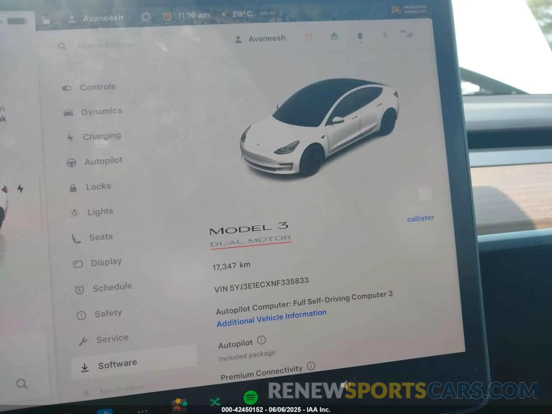 7 Photograph of a damaged car 5YJ3E1ECXNF335833 TESLA MODEL 3 2022