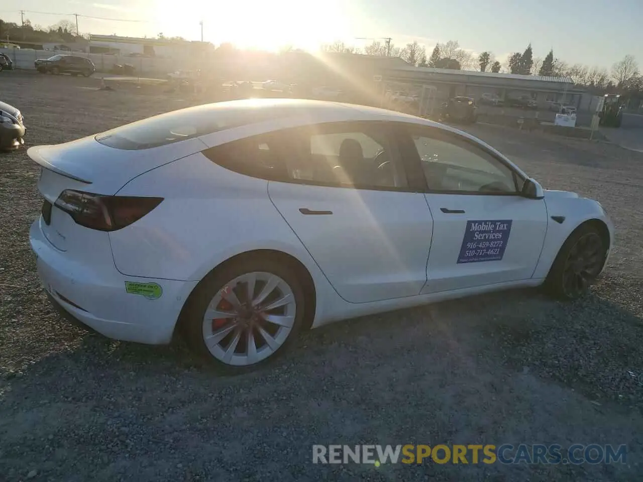3 Photograph of a damaged car 5YJ3E1ECXNF354477 TESLA MODEL 3 2022