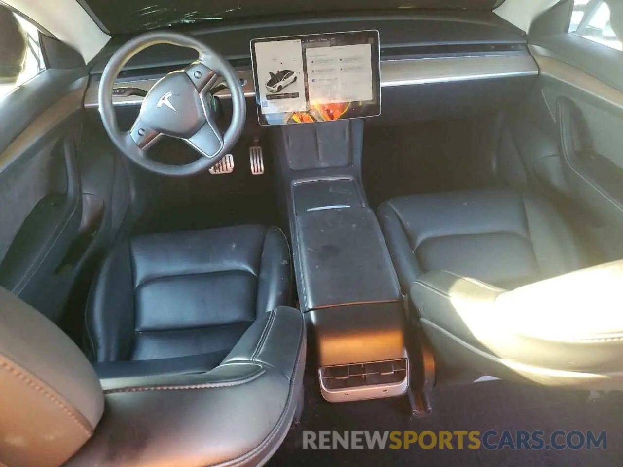 8 Photograph of a damaged car 5YJ3E1ECXNF354477 TESLA MODEL 3 2022