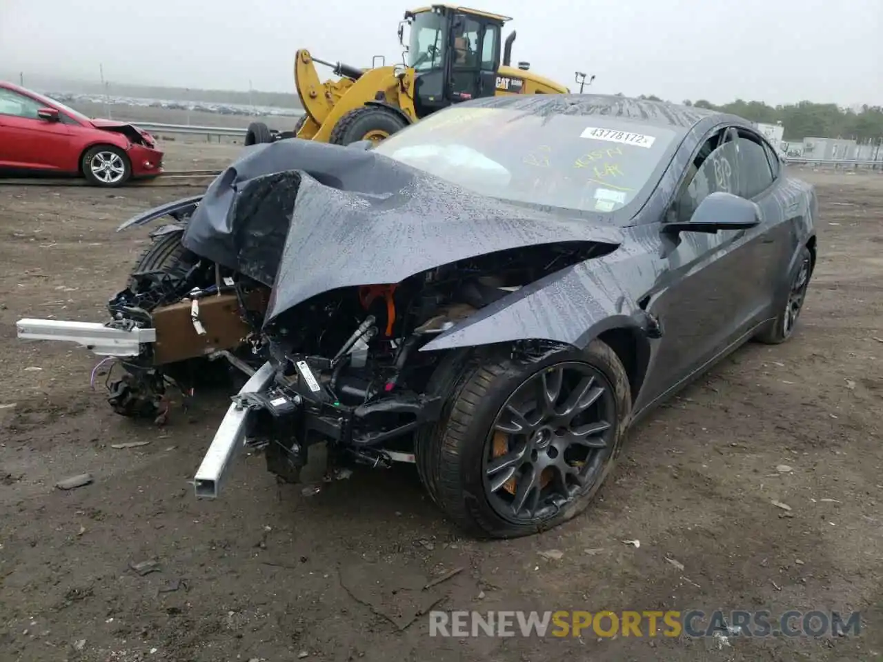 2 Photograph of a damaged car 5YJSA1E58NF467594 TESLA MODEL 3 2022