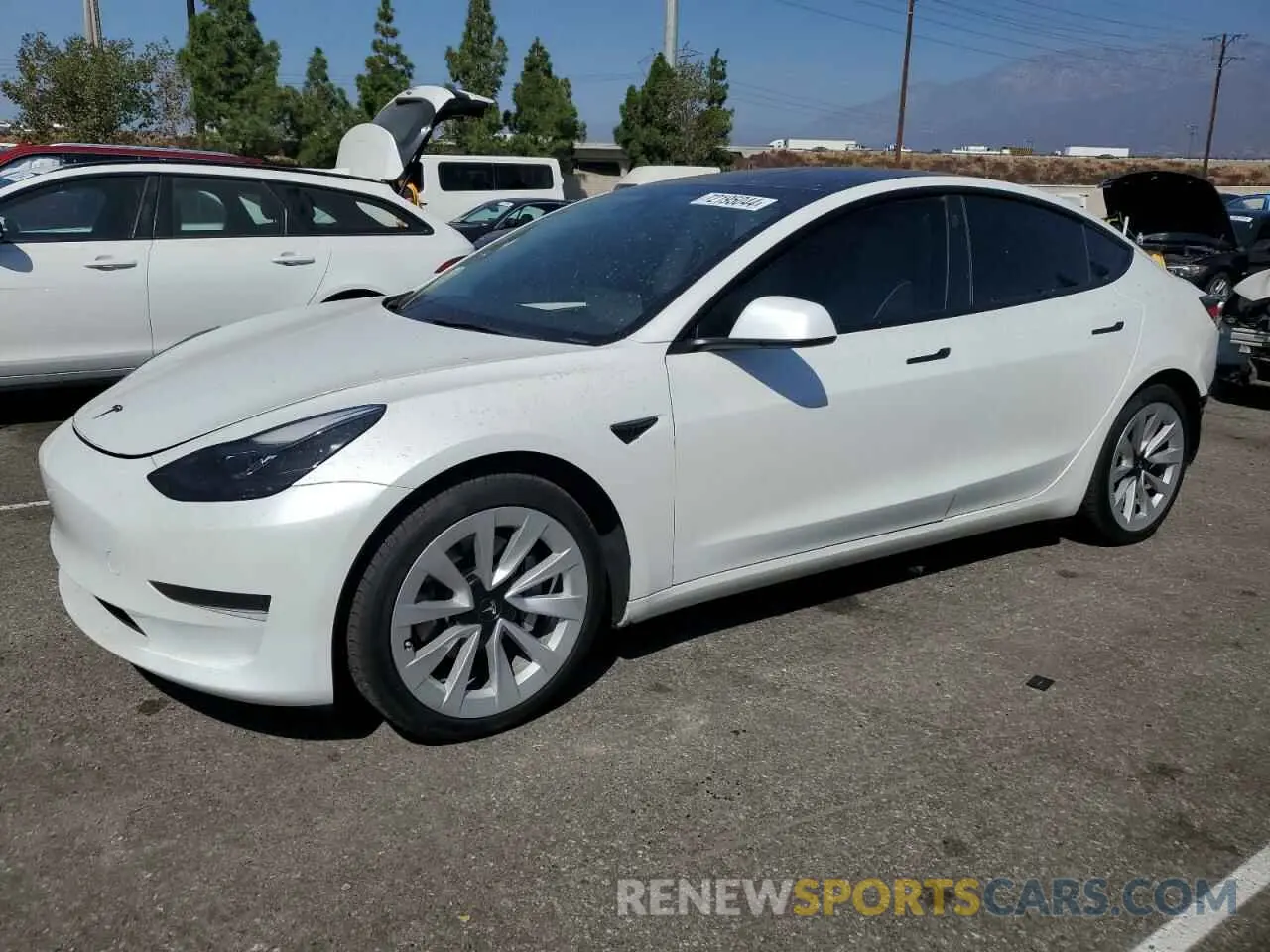 1 Photograph of a damaged car 5YJ3E1EA0PF383018 TESLA MODEL 3 2023