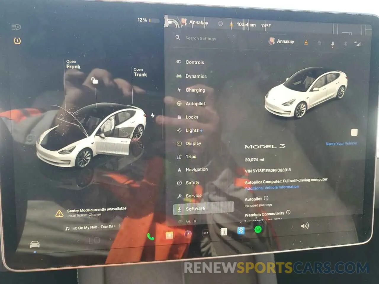 9 Photograph of a damaged car 5YJ3E1EA0PF383018 TESLA MODEL 3 2023
