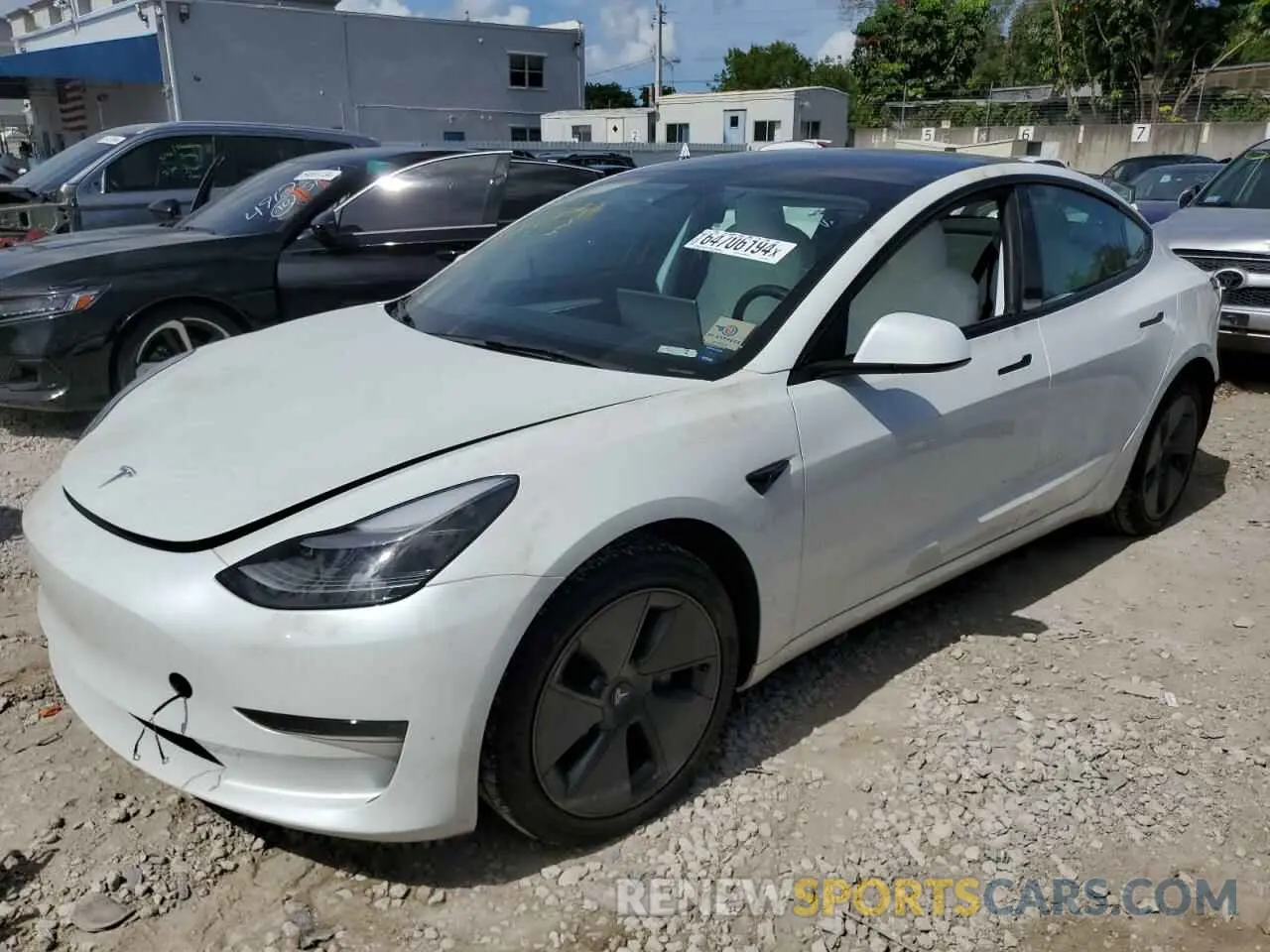 1 Photograph of a damaged car 5YJ3E1EA0PF384251 TESLA MODEL 3 2023