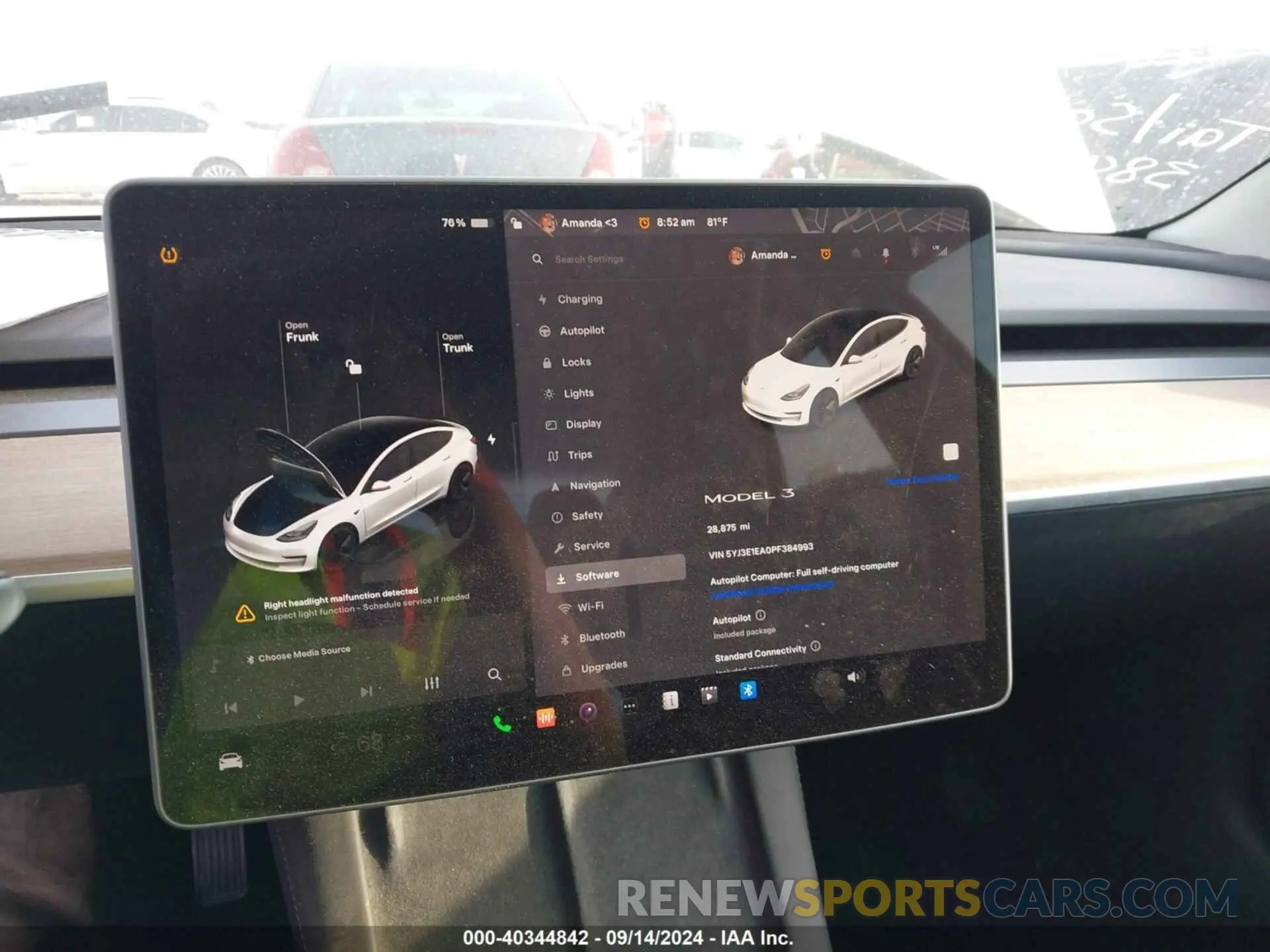 17 Photograph of a damaged car 5YJ3E1EA0PF384993 TESLA MODEL 3 2023