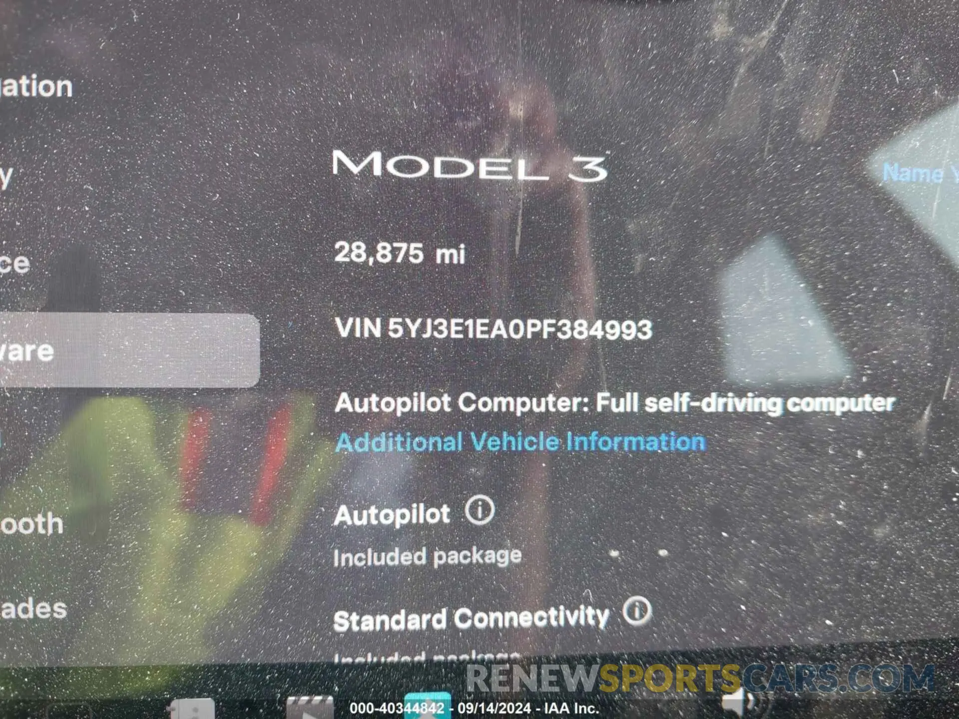 7 Photograph of a damaged car 5YJ3E1EA0PF384993 TESLA MODEL 3 2023