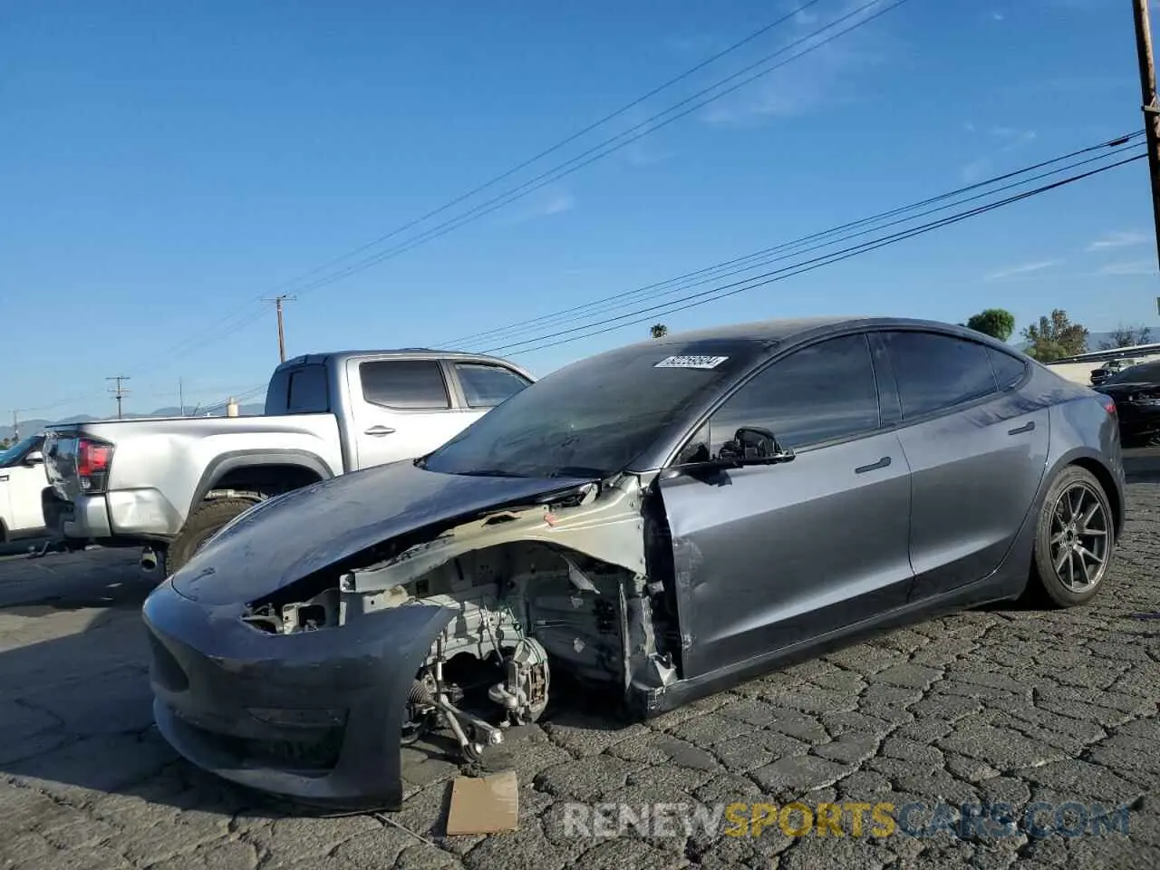 1 Photograph of a damaged car 5YJ3E1EA0PF385089 TESLA MODEL 3 2023