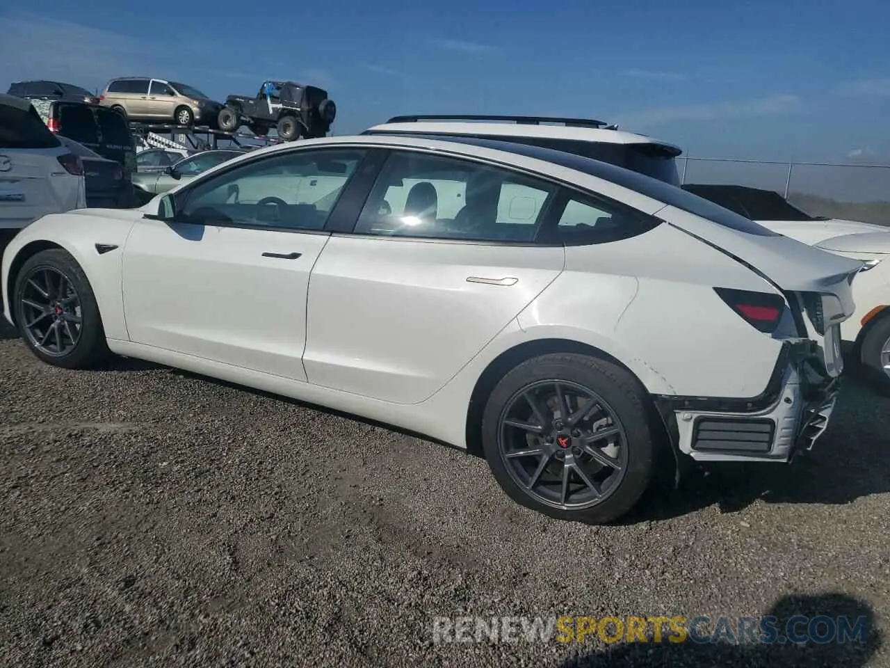 2 Photograph of a damaged car 5YJ3E1EA0PF394780 TESLA MODEL 3 2023