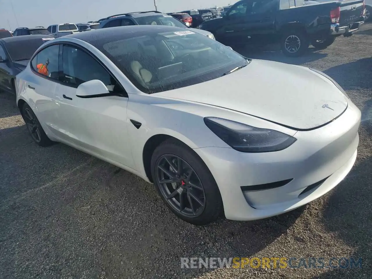 4 Photograph of a damaged car 5YJ3E1EA0PF394780 TESLA MODEL 3 2023