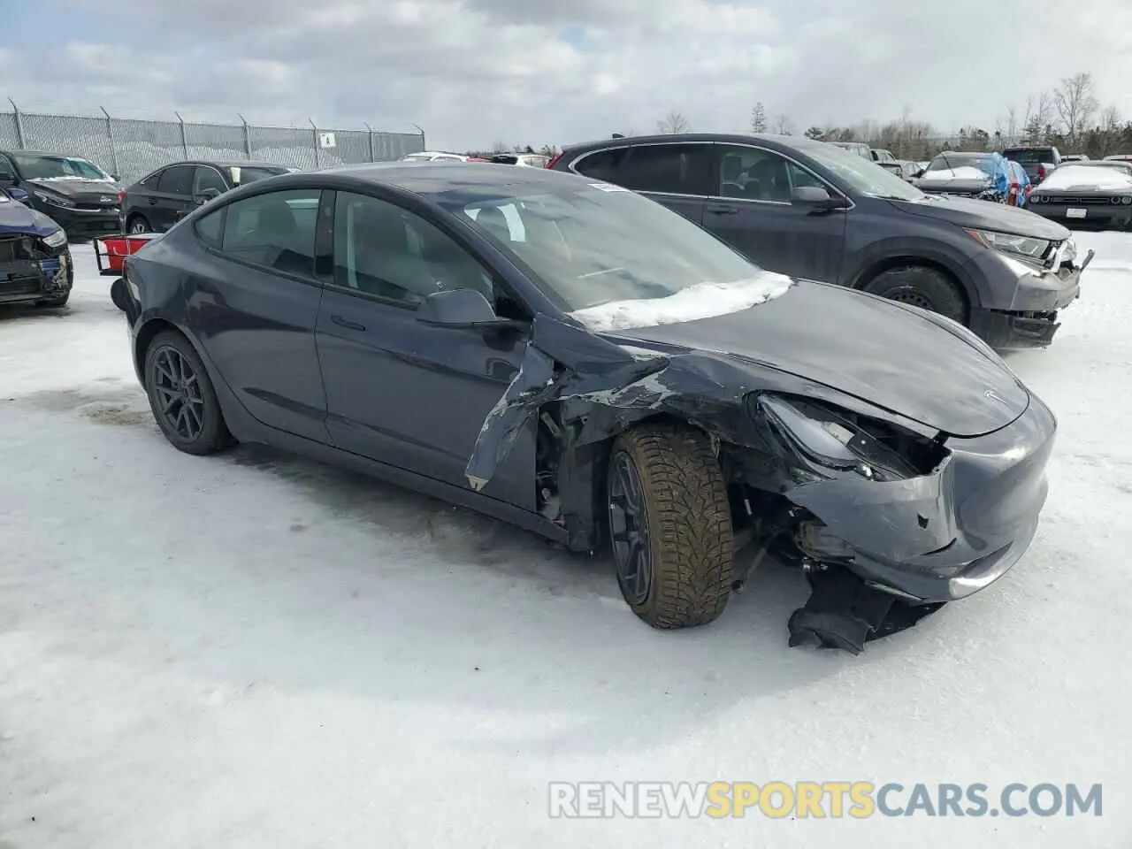 4 Photograph of a damaged car 5YJ3E1EA0PF405034 TESLA MODEL 3 2023