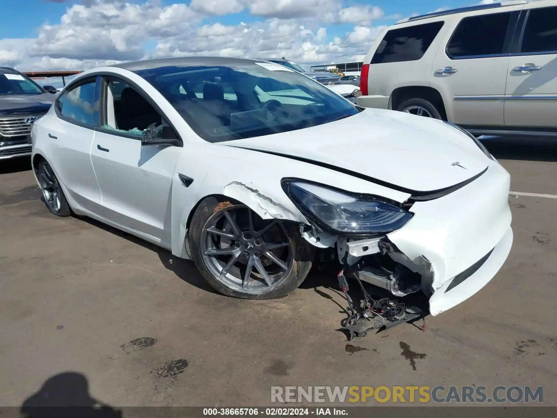 1 Photograph of a damaged car 5YJ3E1EA0PF405566 TESLA MODEL 3 2023