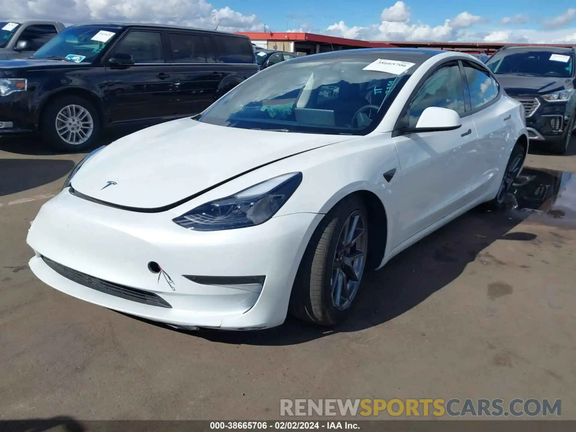 2 Photograph of a damaged car 5YJ3E1EA0PF405566 TESLA MODEL 3 2023