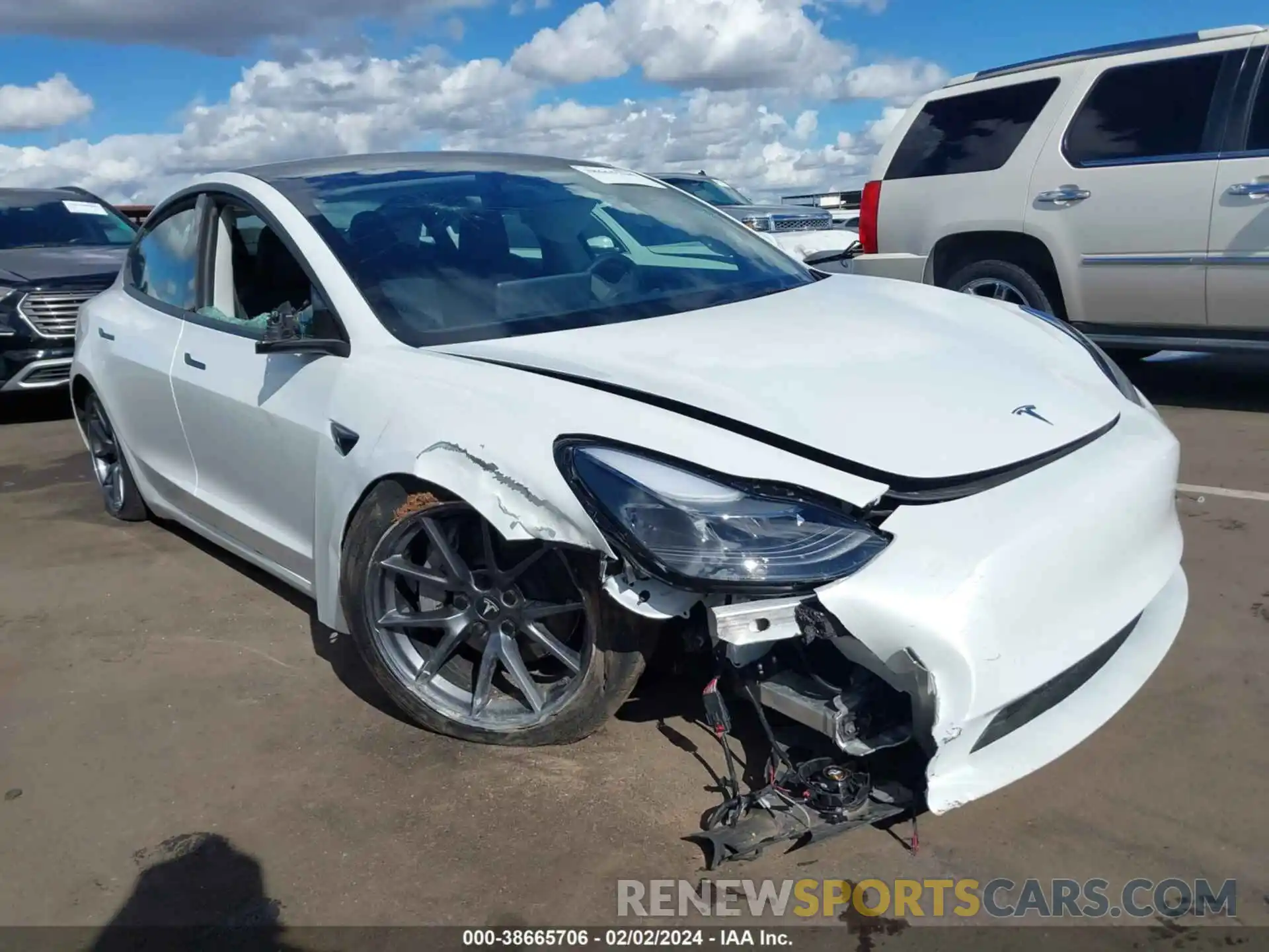 6 Photograph of a damaged car 5YJ3E1EA0PF405566 TESLA MODEL 3 2023