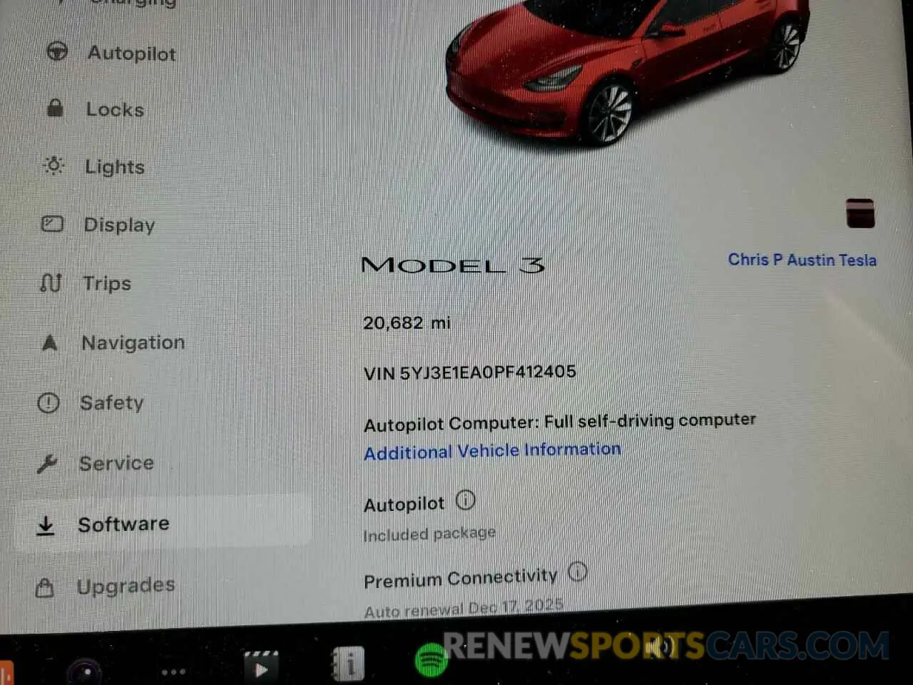 9 Photograph of a damaged car 5YJ3E1EA0PF412405 TESLA MODEL 3 2023