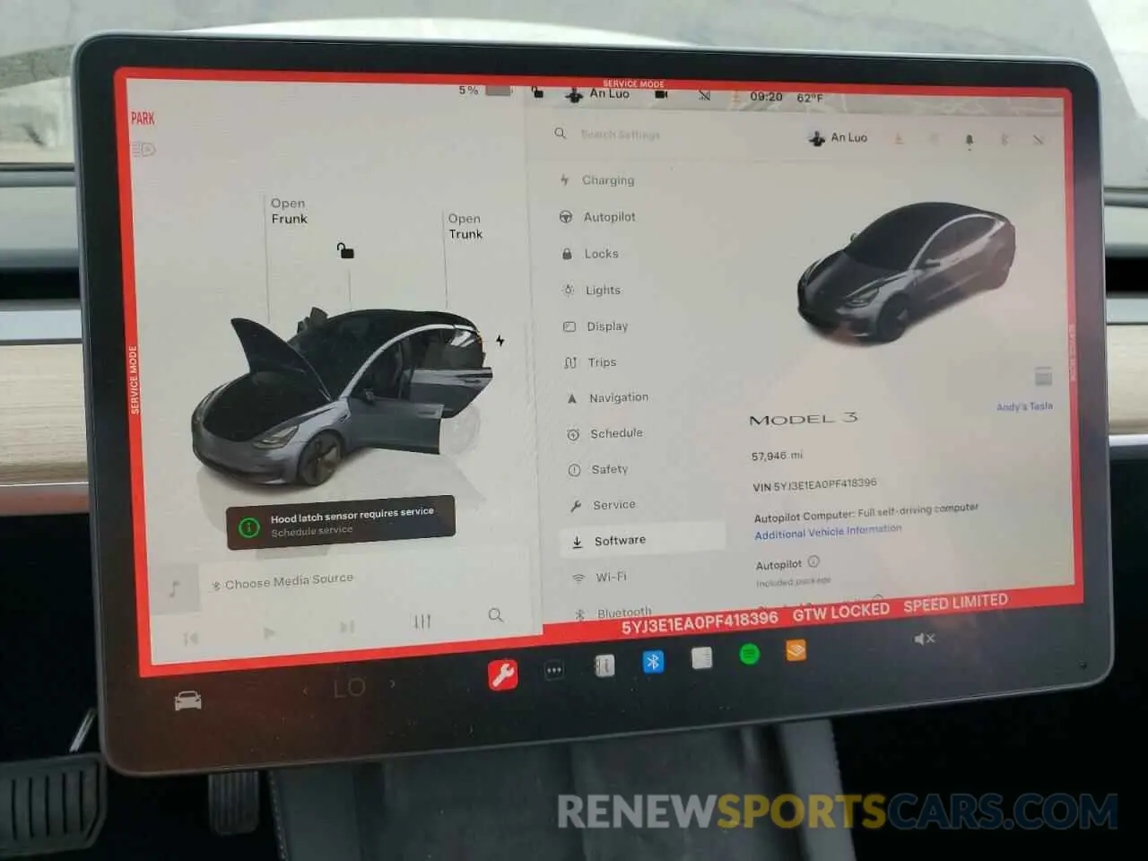 9 Photograph of a damaged car 5YJ3E1EA0PF418396 TESLA MODEL 3 2023