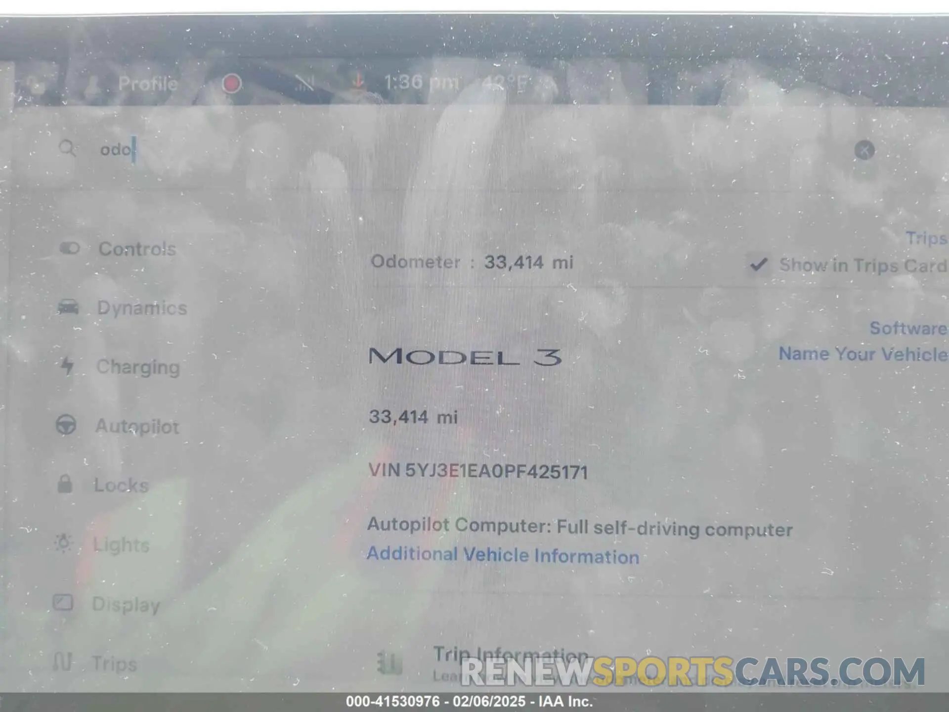 7 Photograph of a damaged car 5YJ3E1EA0PF425171 TESLA MODEL 3 2023