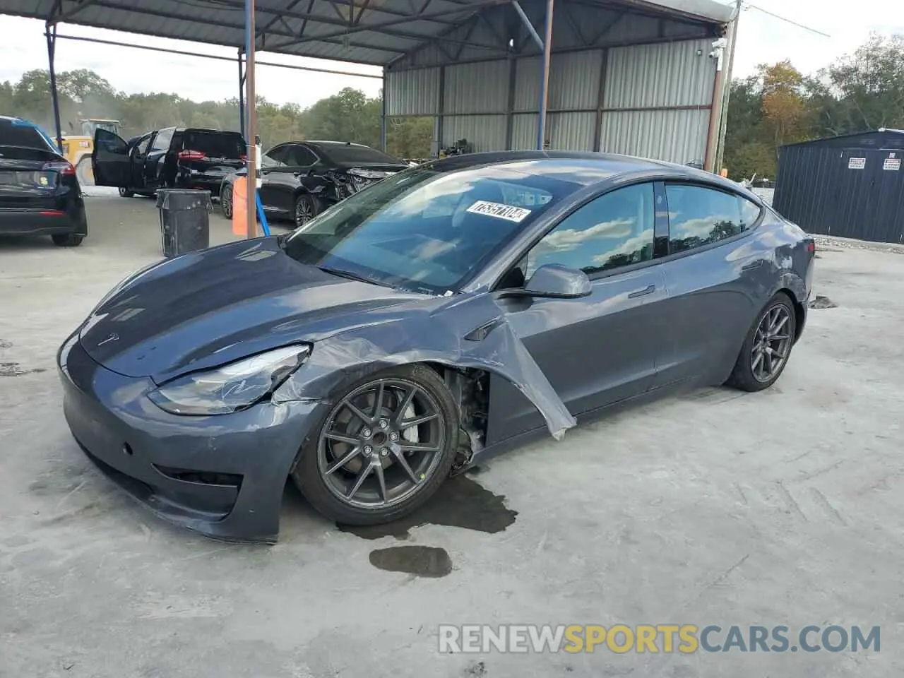 1 Photograph of a damaged car 5YJ3E1EA0PF435649 TESLA MODEL 3 2023