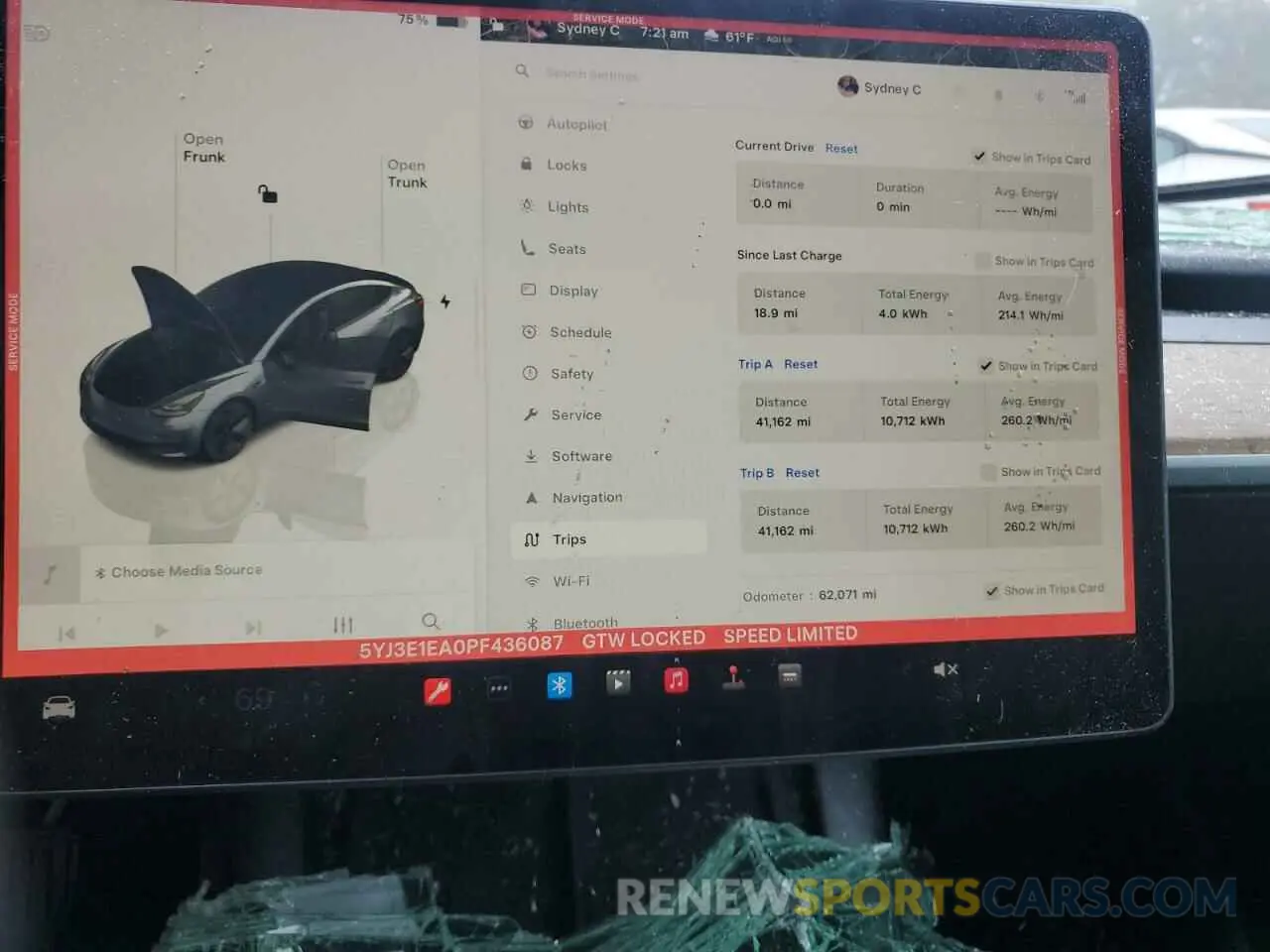 9 Photograph of a damaged car 5YJ3E1EA0PF436087 TESLA MODEL 3 2023