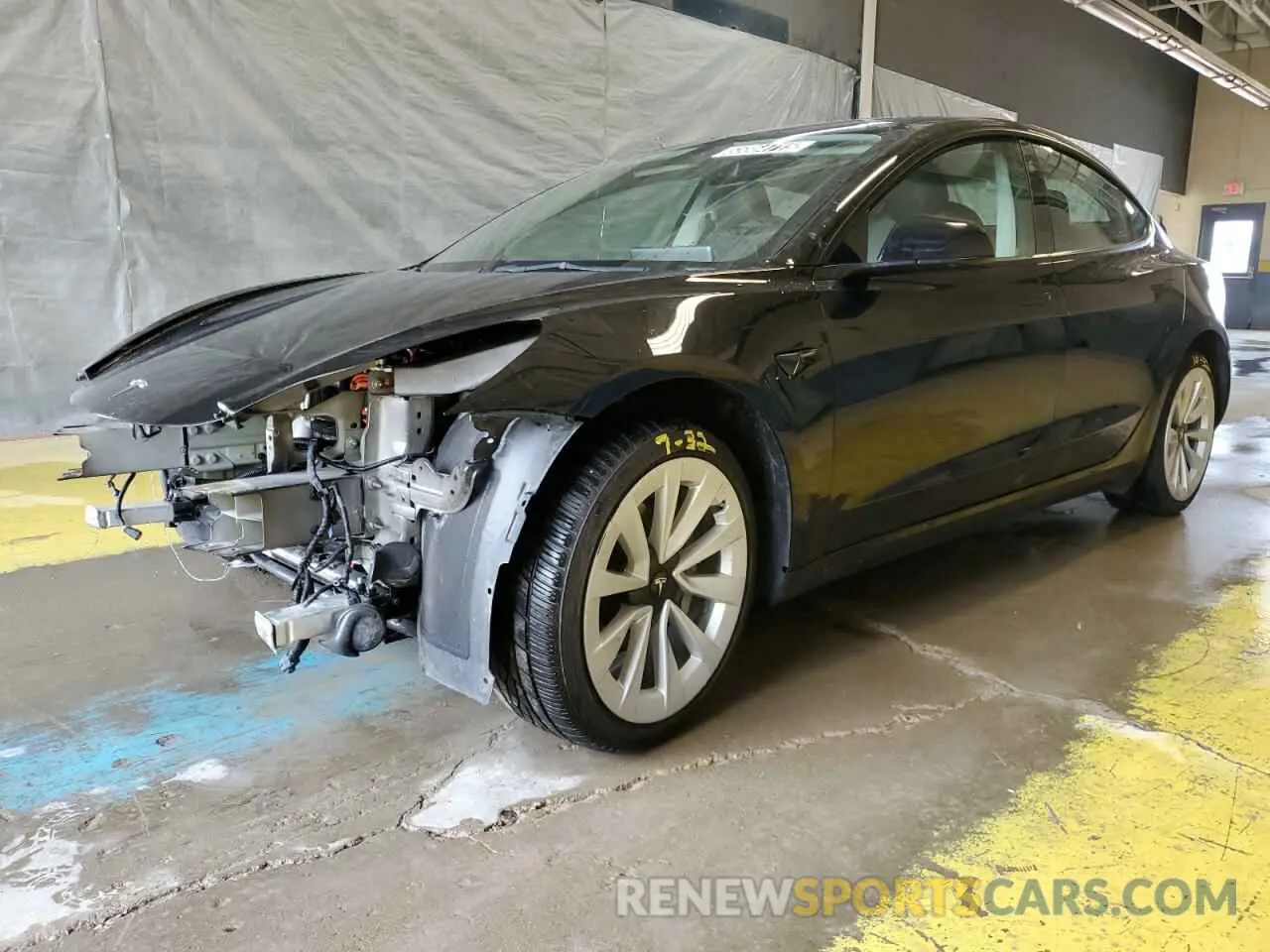 1 Photograph of a damaged car 5YJ3E1EA0PF437496 TESLA MODEL 3 2023