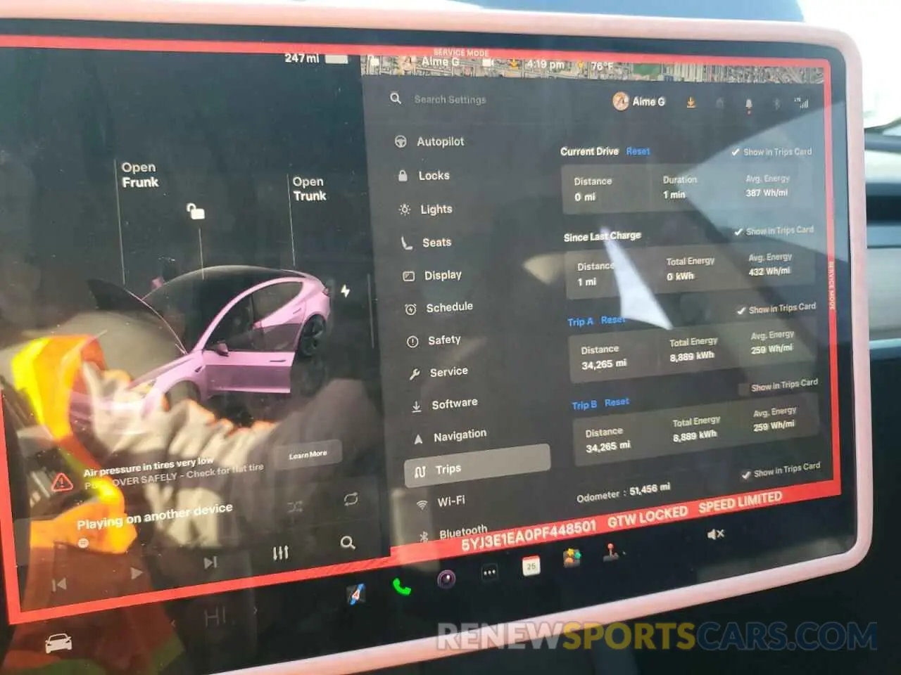 9 Photograph of a damaged car 5YJ3E1EA0PF448501 TESLA MODEL 3 2023