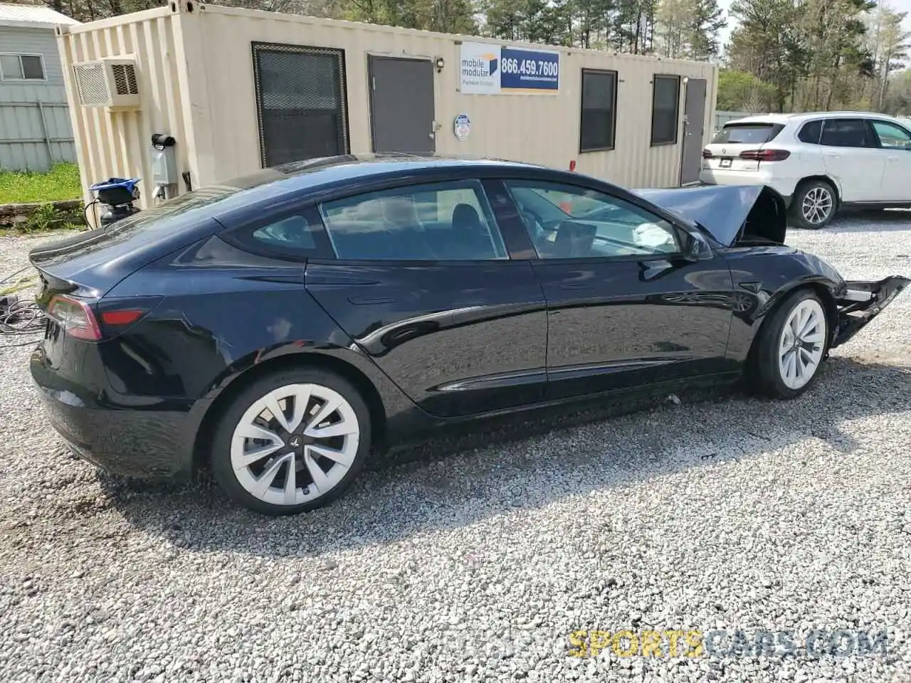 3 Photograph of a damaged car 5YJ3E1EA0PF448787 TESLA MODEL 3 2023