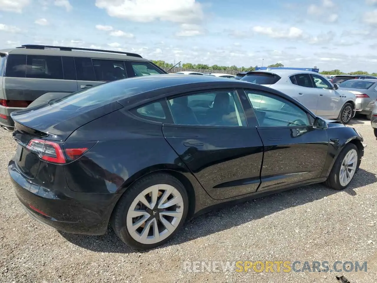 3 Photograph of a damaged car 5YJ3E1EA0PF449163 TESLA MODEL 3 2023